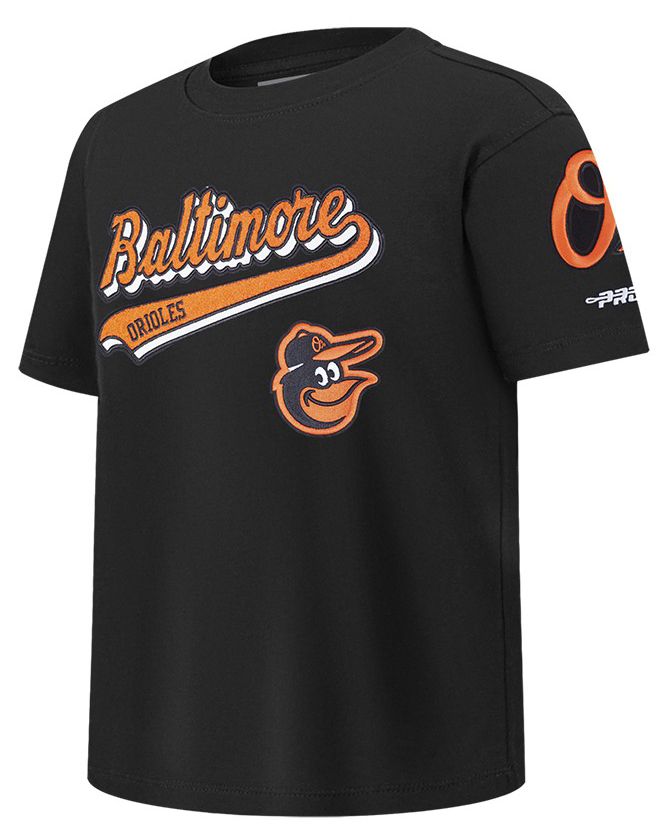 Pro Standard Youth Baltimore Orioles Black Script Tail T-Shirt