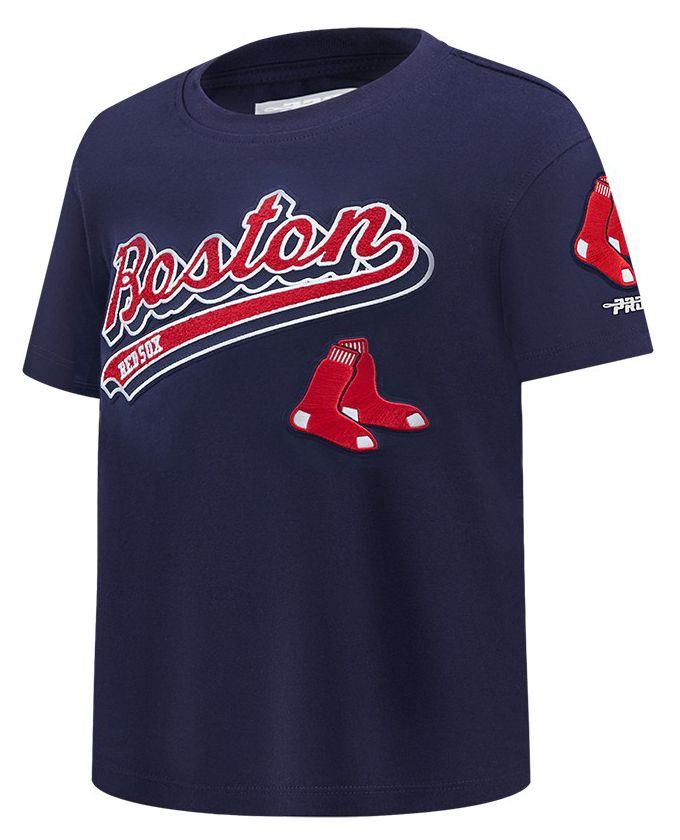 Pro Standard Youth Boston Red Sox Midnight Navy Script Tail T-Shirt