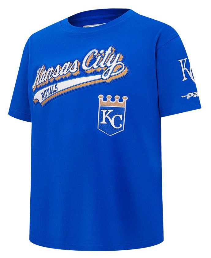 Pro Standard Youth Kansas City Royals Royal Blue Script Tail T-Shirt