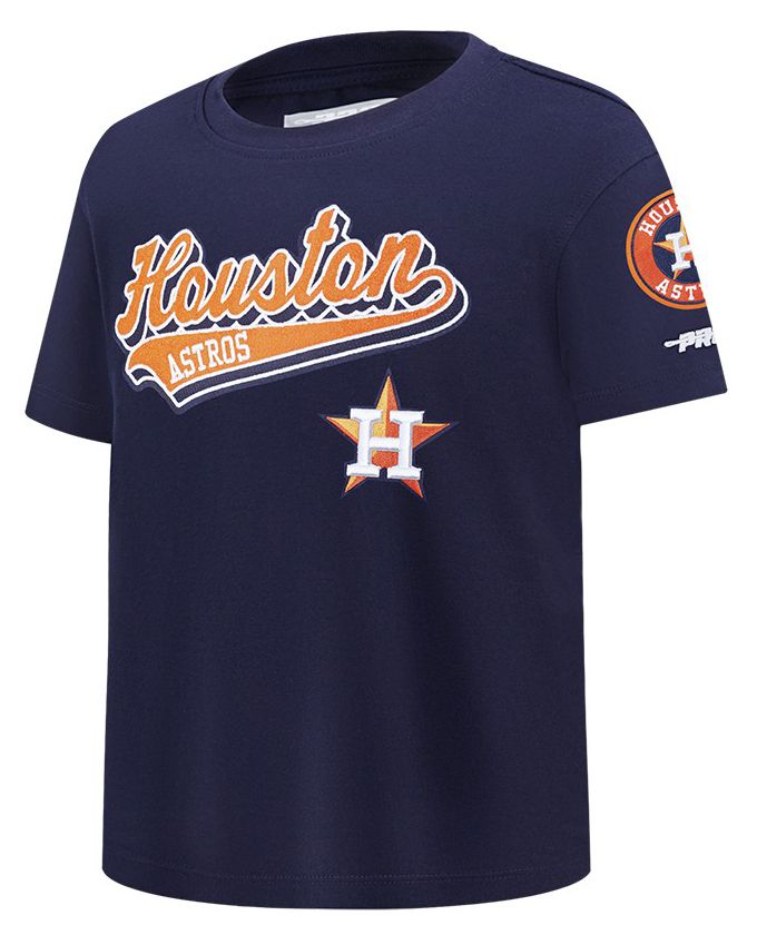 Pro Standard Youth Houston Astros Midnight Navy Script Tail T-Shirt