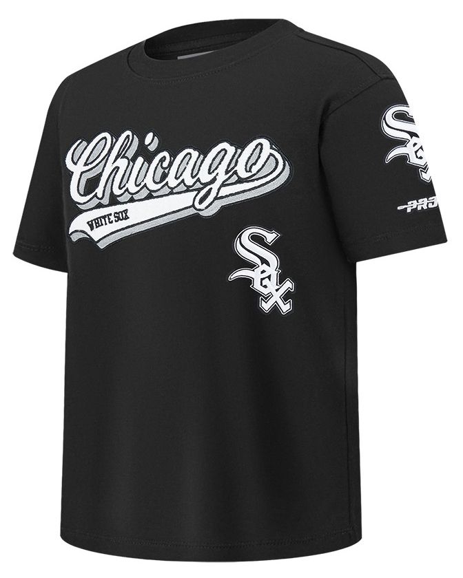 Pro Standard Youth Chicago White Sox Black Script Tail T-Shirt