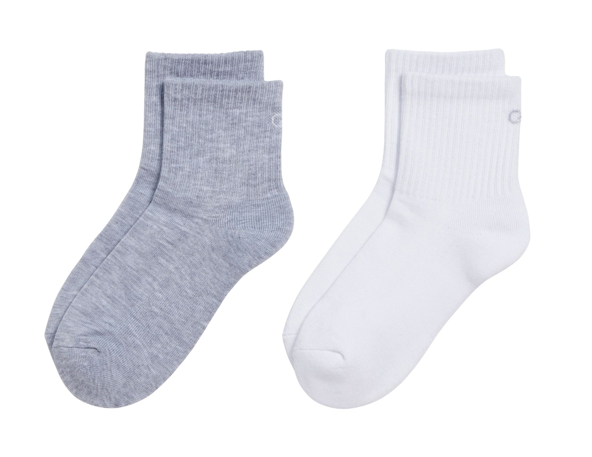 CALIA Women's Solid Quarter Crew Socks – 2 Pack