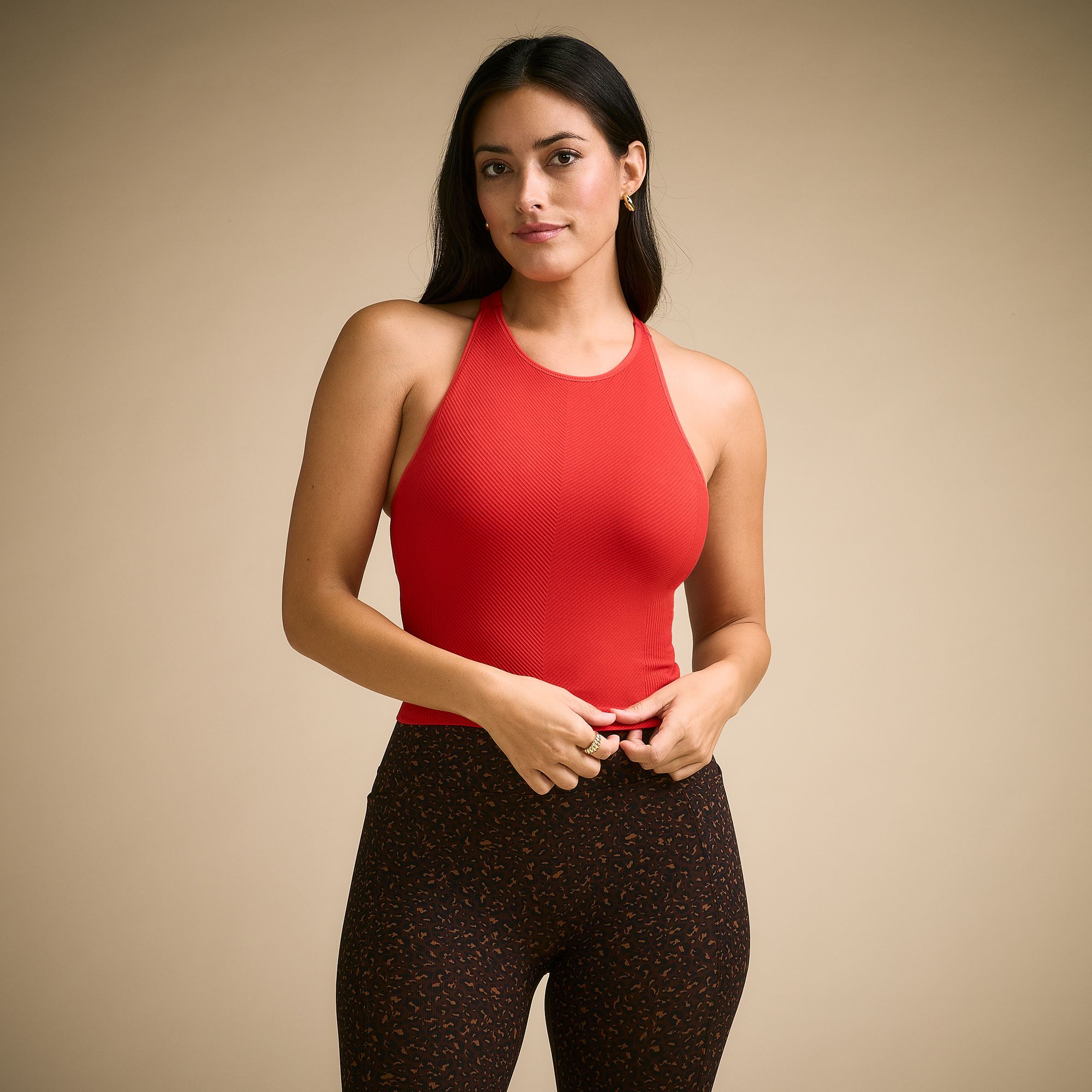 CALIA Women's High Neck Seamless Support Brami