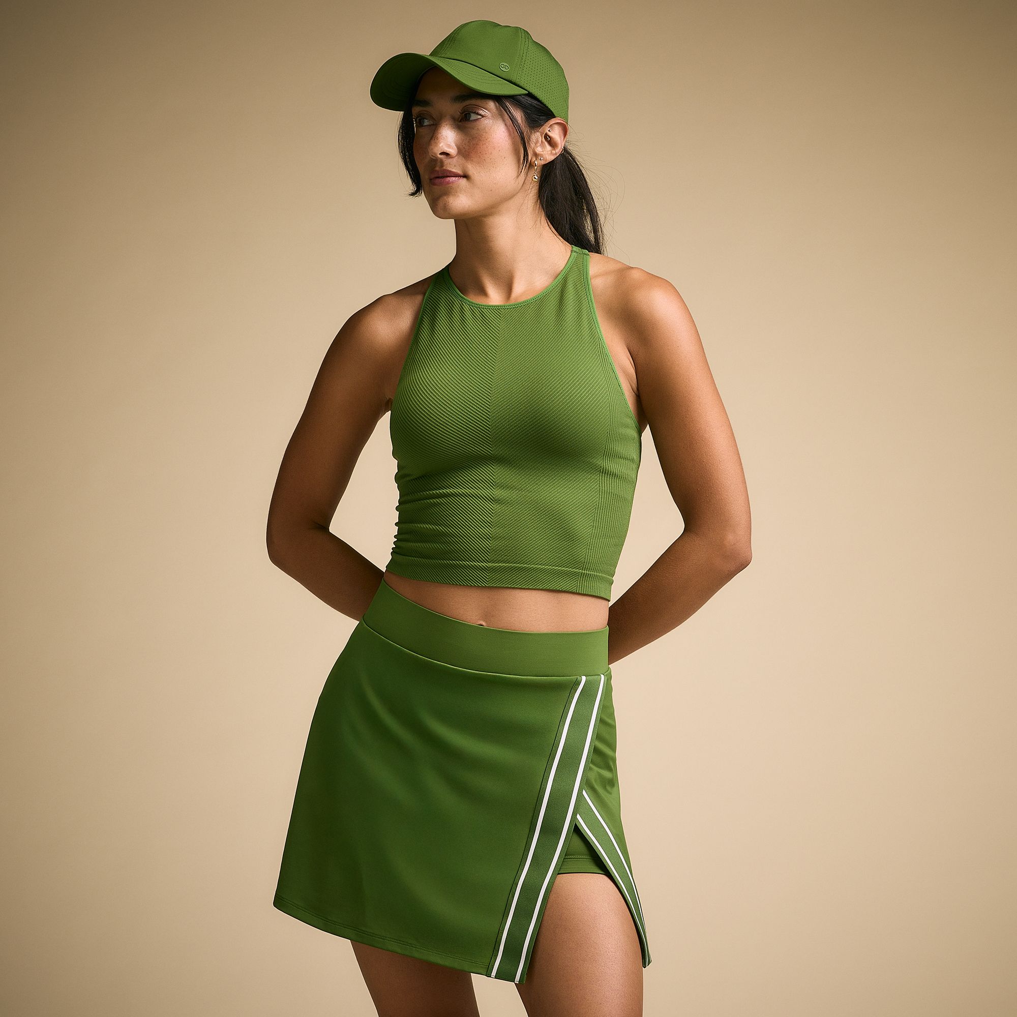 CALIA Women's High Neck Seamless Brami