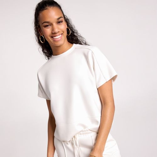 Faherty Women's Dune Cotton Gauze Short Sleeve Popover