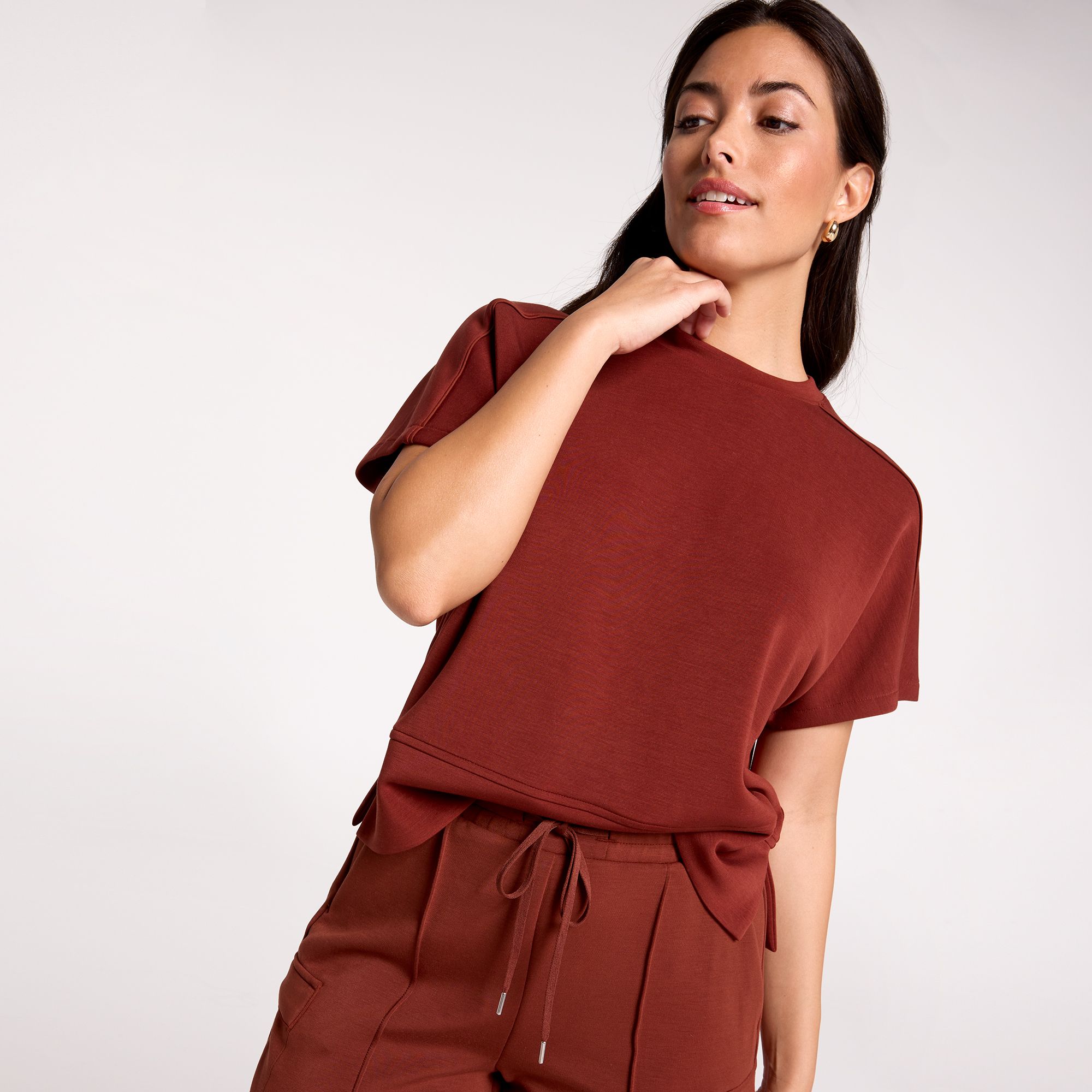 CALIA Women's Sandwash Short Sleeve Pullover