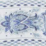 Patina Blue Lotus Print