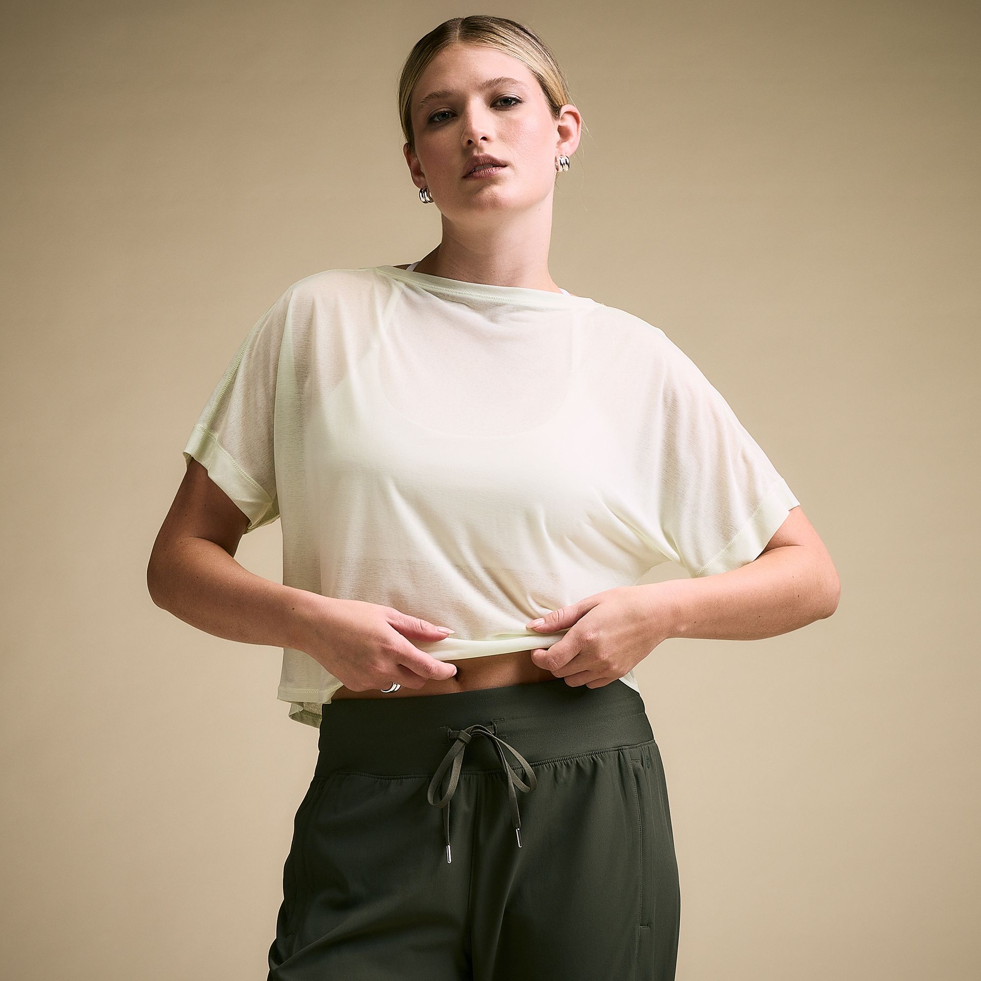 CALIA Women's Exhale Crossover Tee