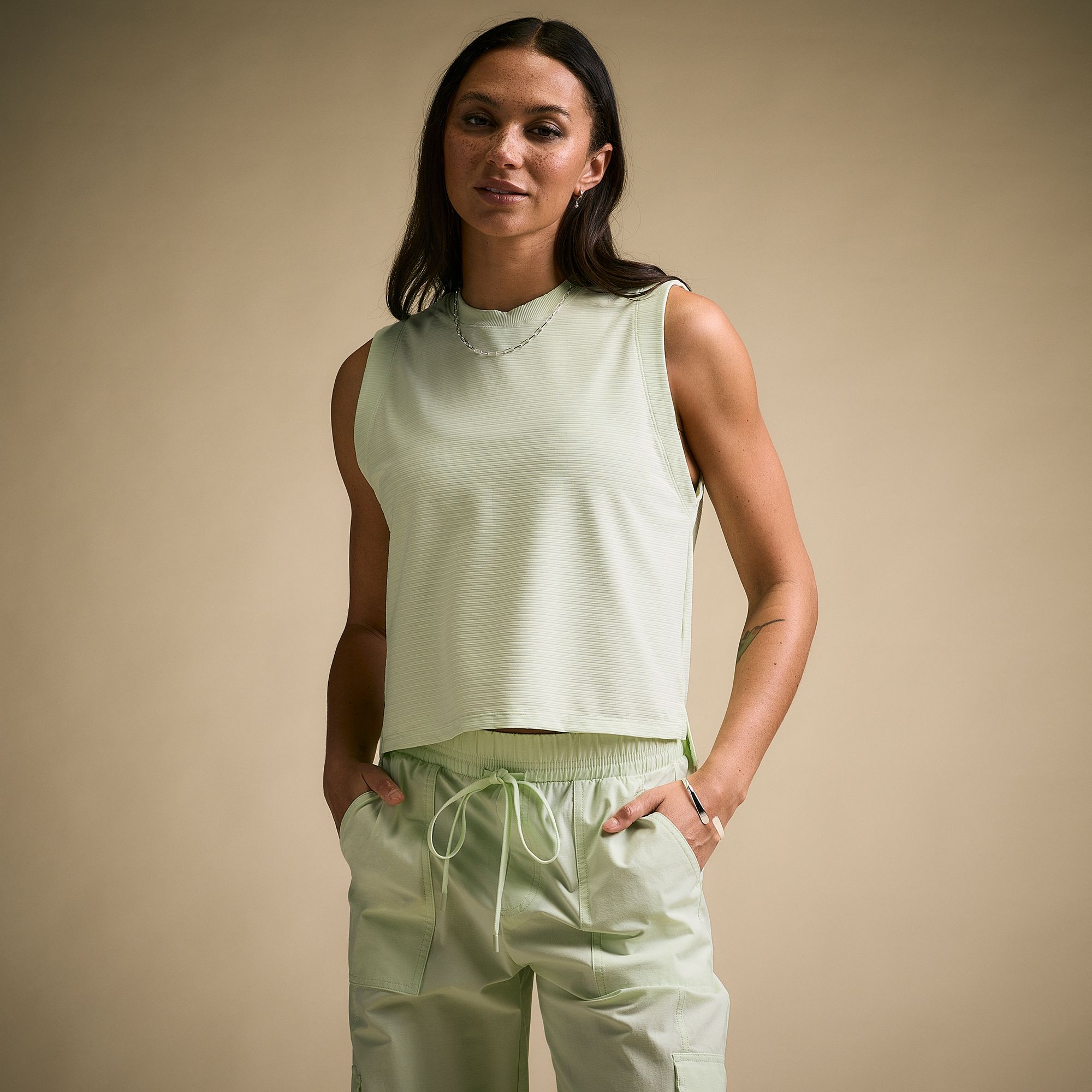 CALIA Women's Renew Cropped Muscle Tank