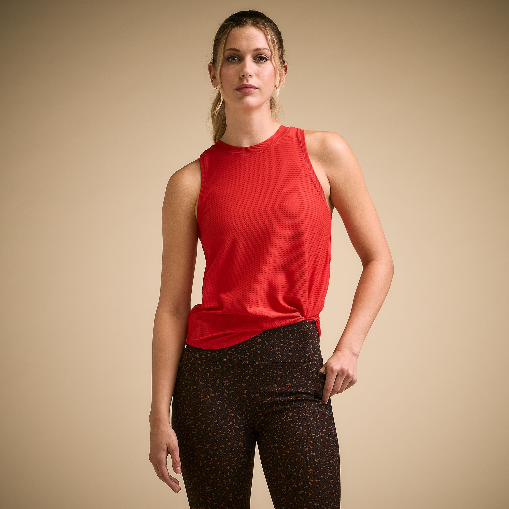 CALIA Women's Renew Tank Top, Medium, Candy Red