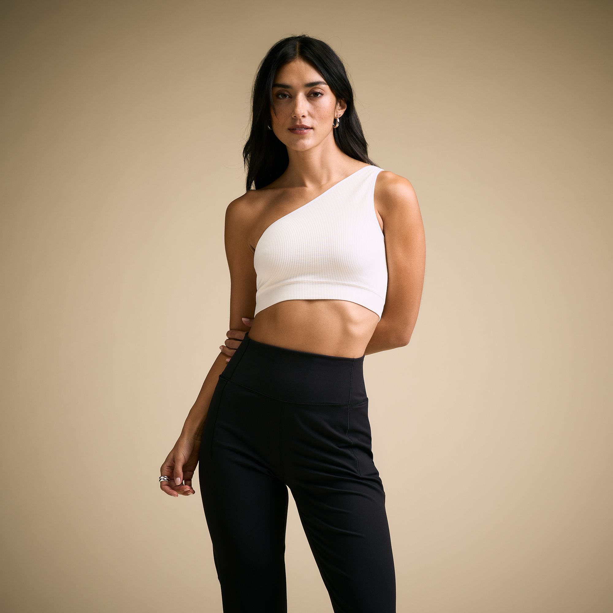 CALIA Women's Seamless One Shoulder Sports Bra