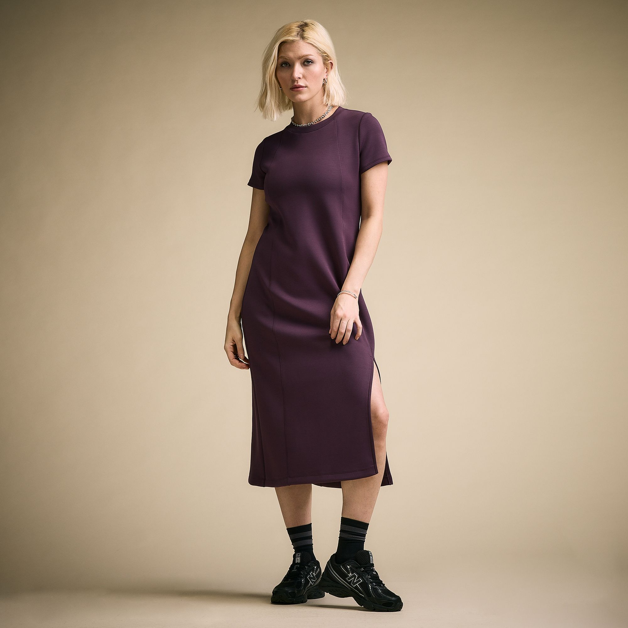 CALIA Women's Sandwash Paneled Midi Dress