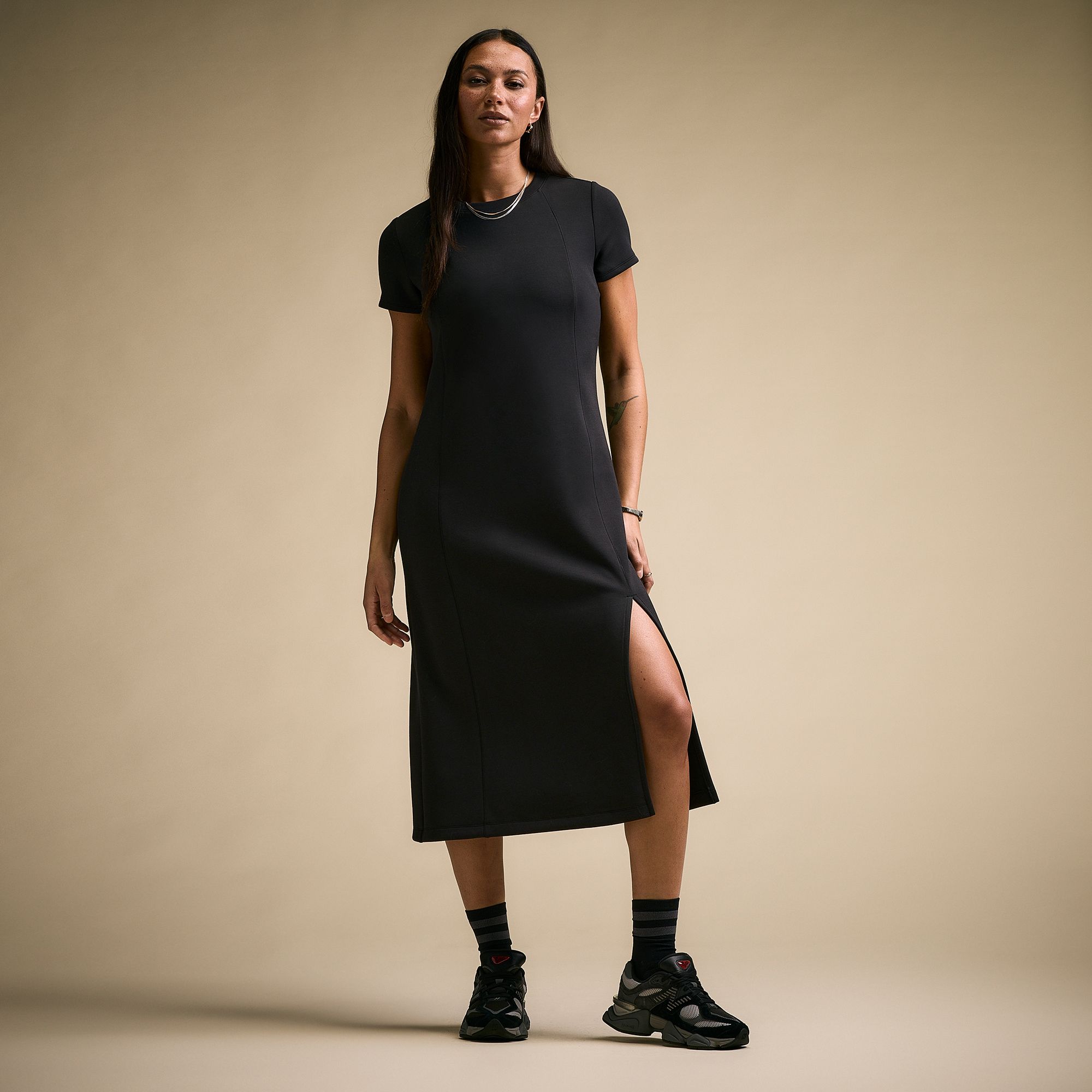 CALIA Women's Sandwash Paneled Midi Dress