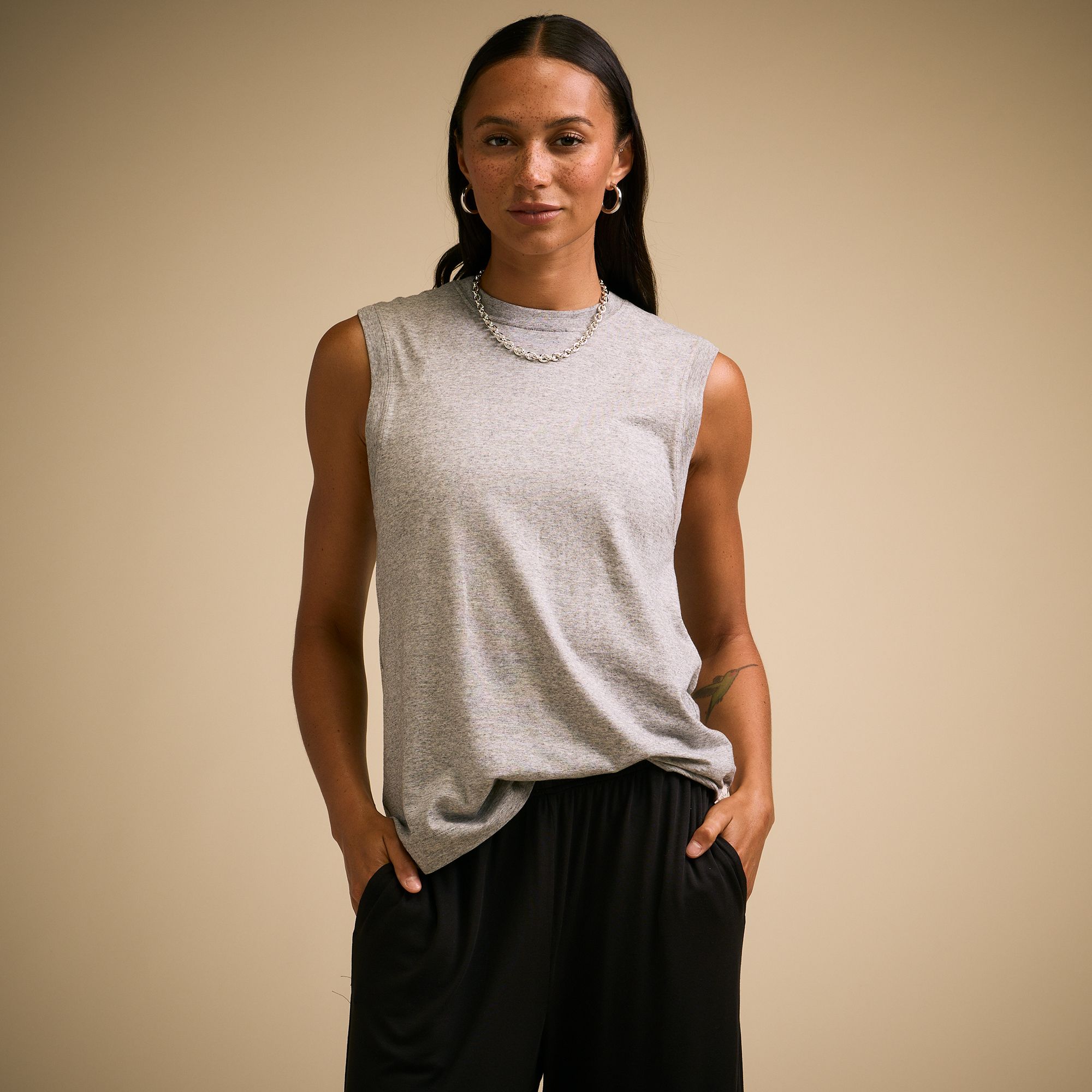 CALIA Women's Everyday Slub Muscle Tee