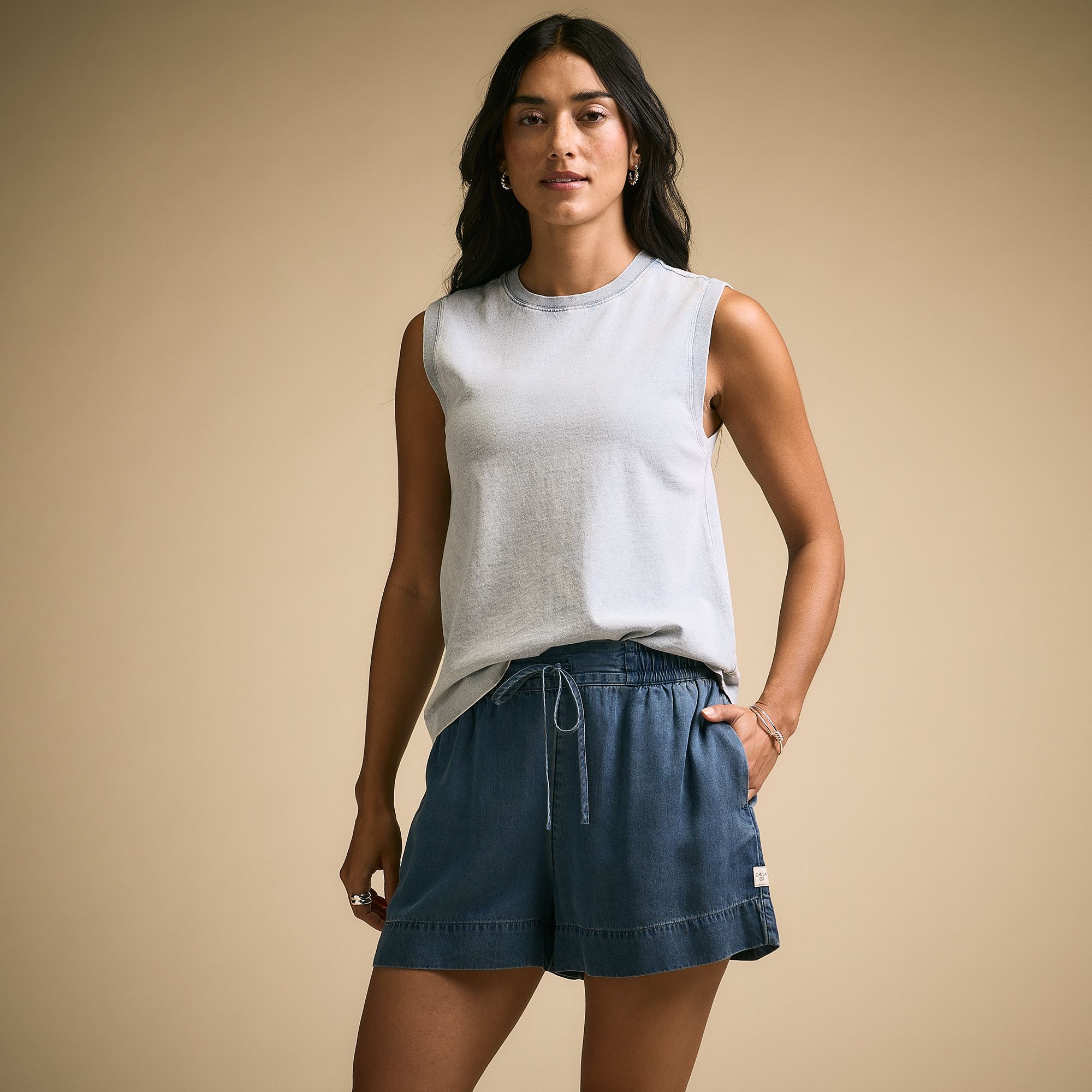 CALIA Women's Everyday Slub Muscle Tee