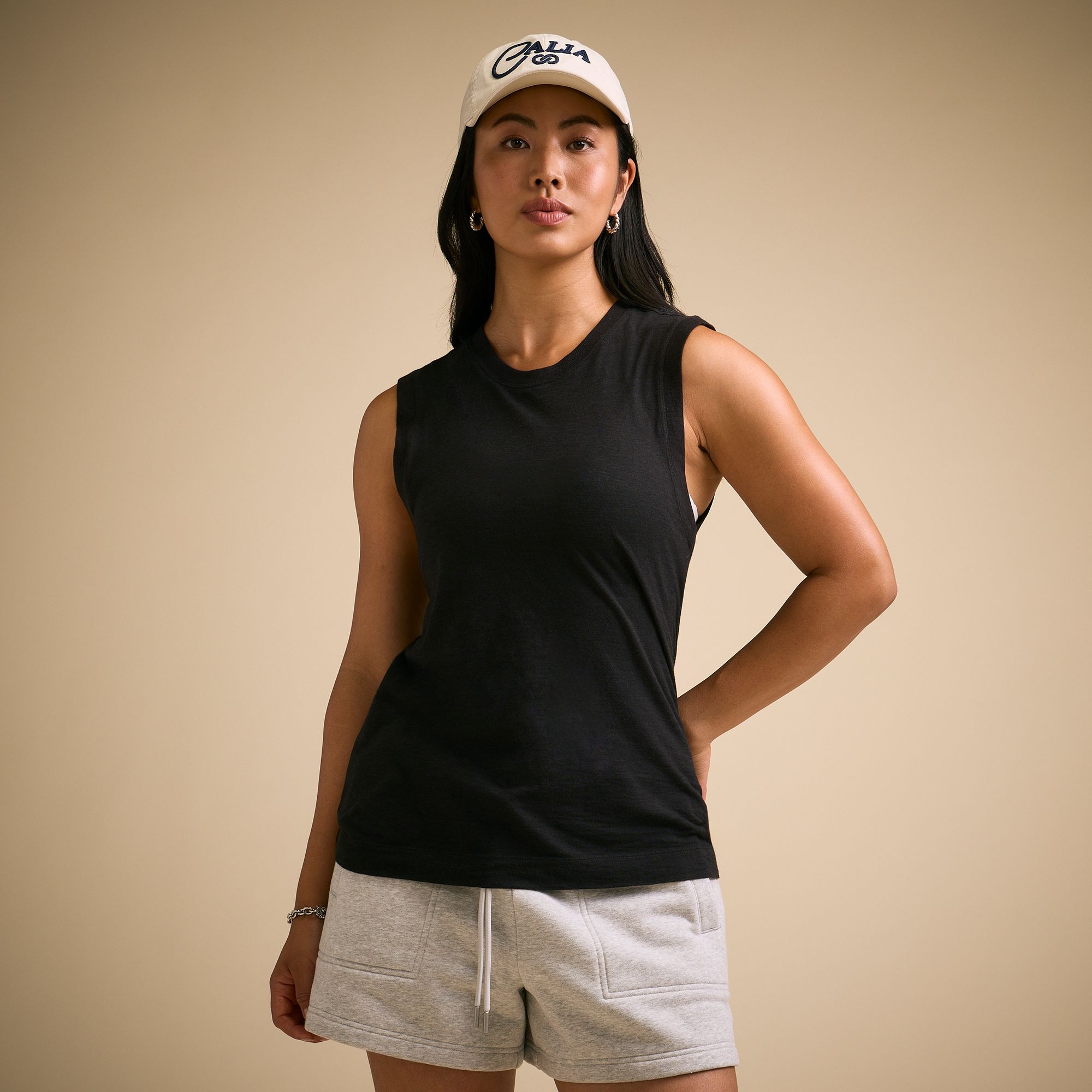 CALIA Women's Everyday Slub Muscle Tee