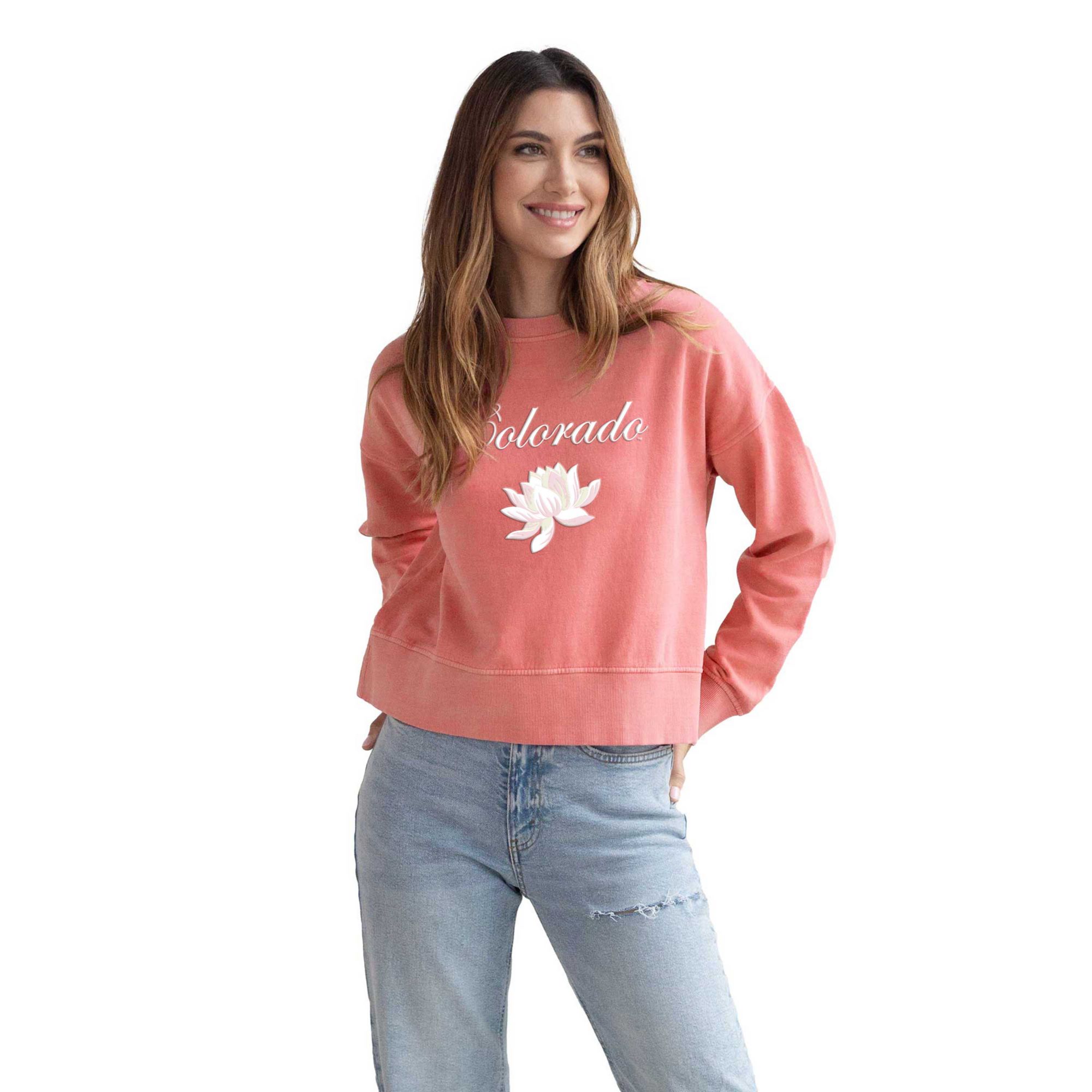chicka-d Women's Colorado Buffaloes Lotus Pullover Sweatshirt