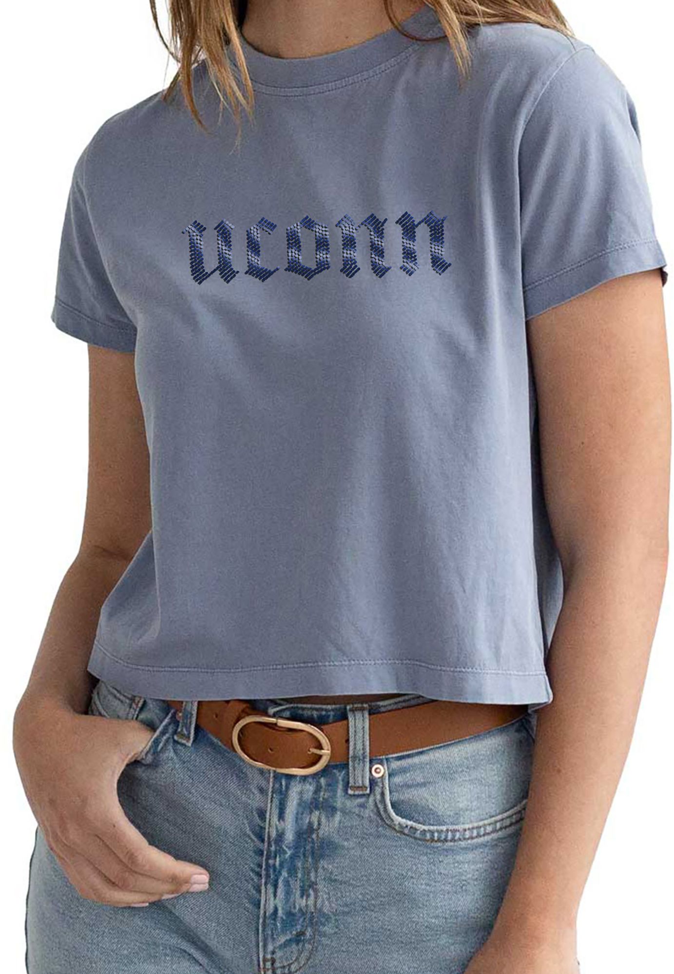 chicka-d Women's UConn Huskies Ocean Montauk Short Sleeve T-Shirt