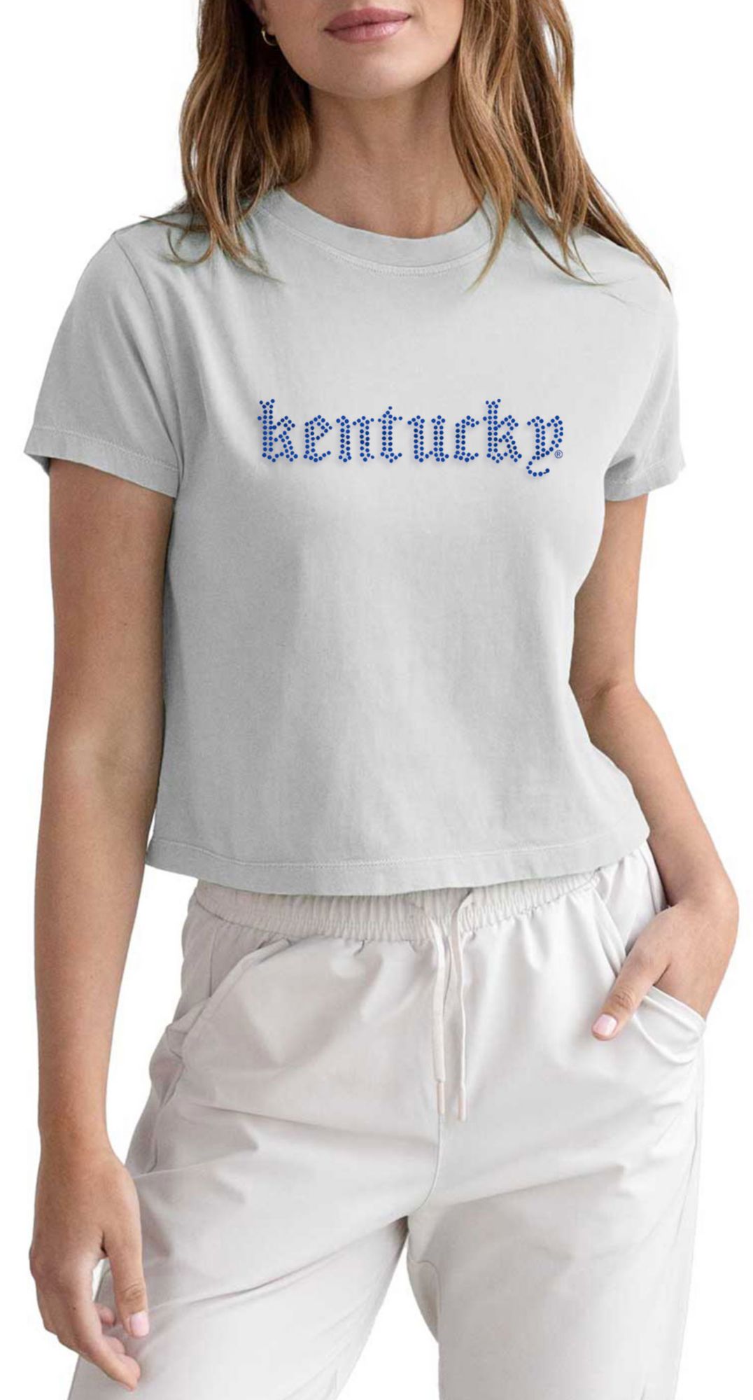chicka-d Women's Kentucky Wildcats Stone Montauk Short Sleeve T-Shirt