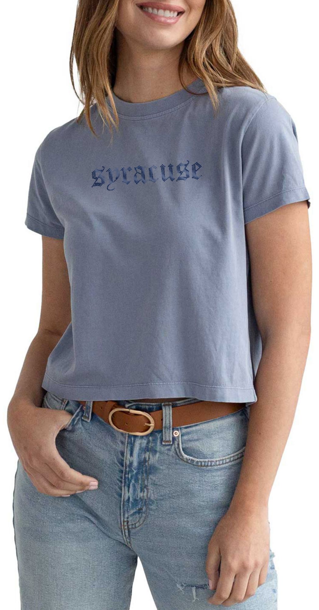 chicka-d Women's Syracuse Orange Ocean Montauk Short Sleeve T-Shirt