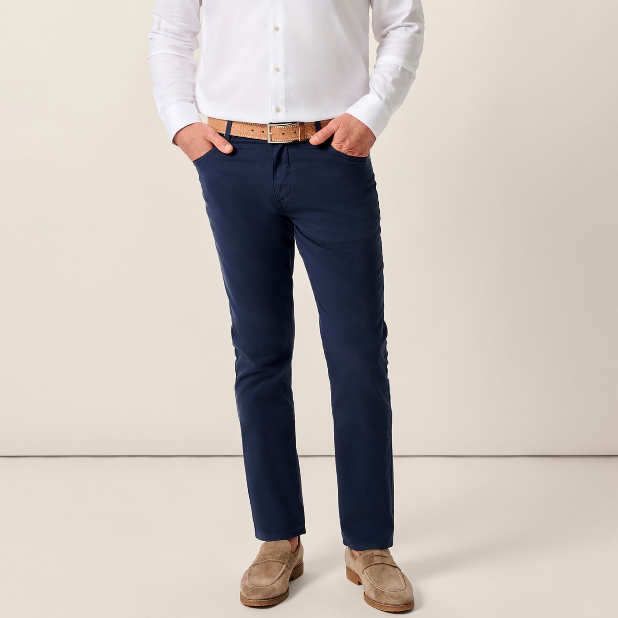 Johnnie-O Men's Carmel Sateen 5-Pocket Golf Pant