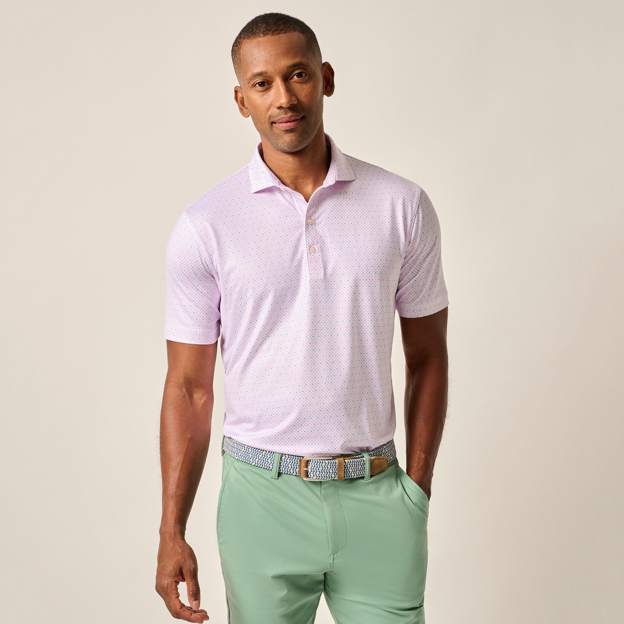 Johnnie-O Men's Maxim Performance Jersey Golf Polo