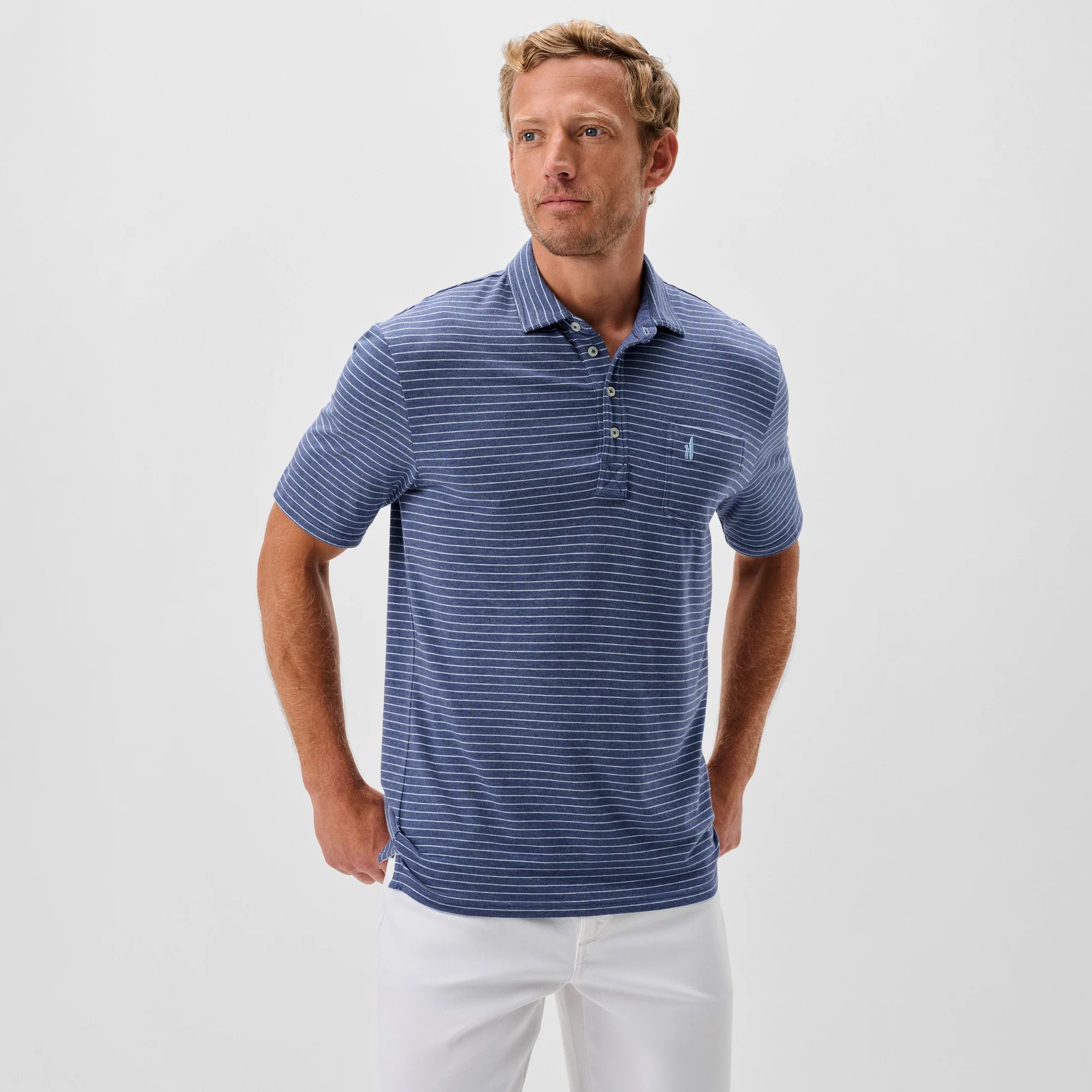 Johnnie-O Men's Ryan Striped Original Golf Polo