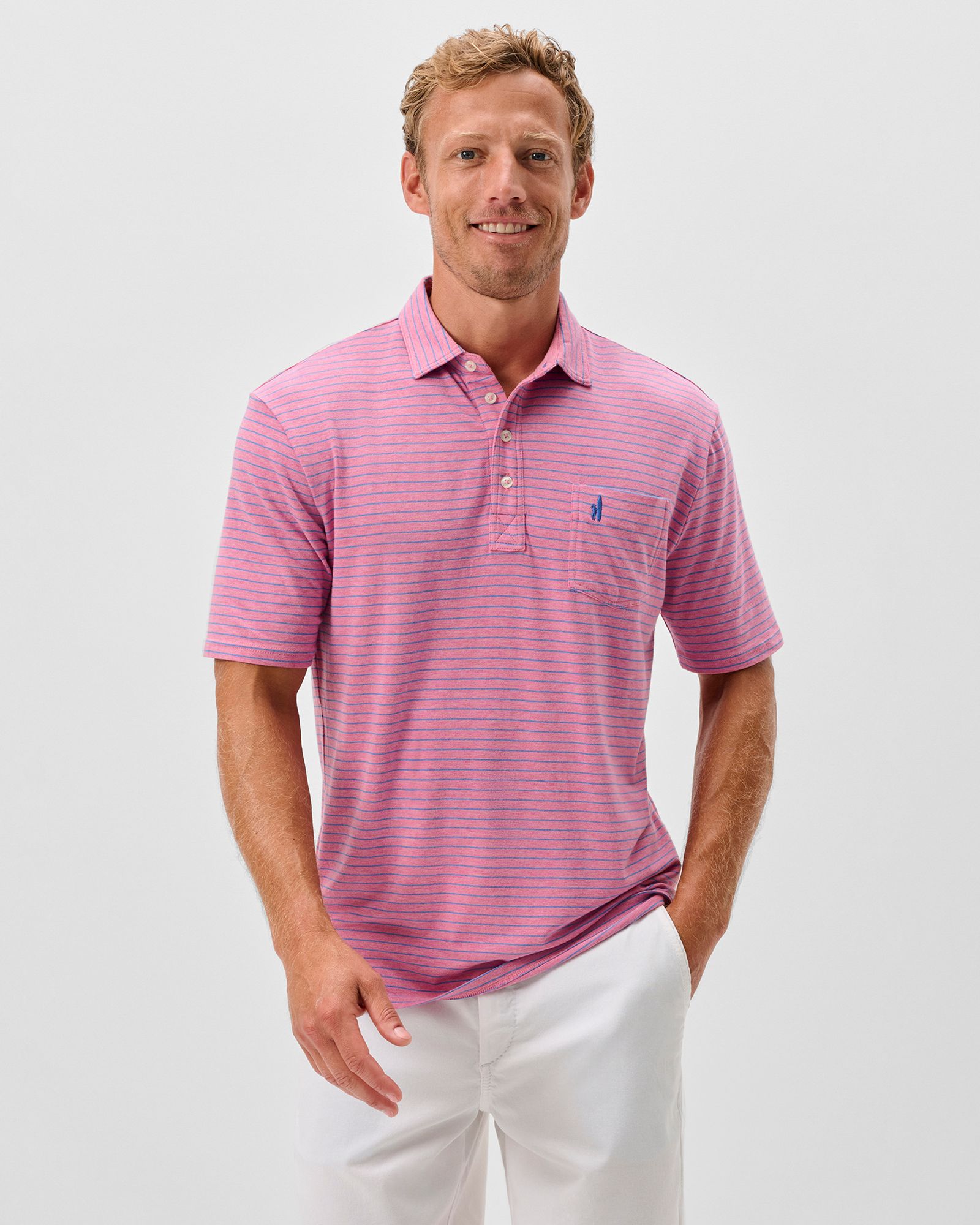 Johnnie-O Men's Ryan Striped Original Golf Polo