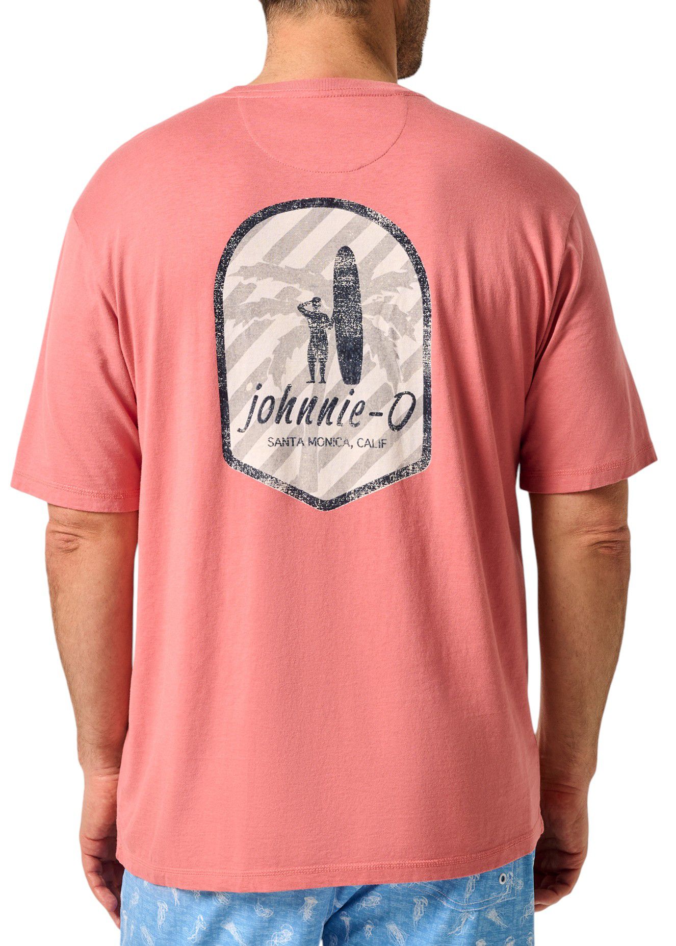 Johnnie-O Men's Smooth Surfin Graphic Golf Pocket T-Shirt