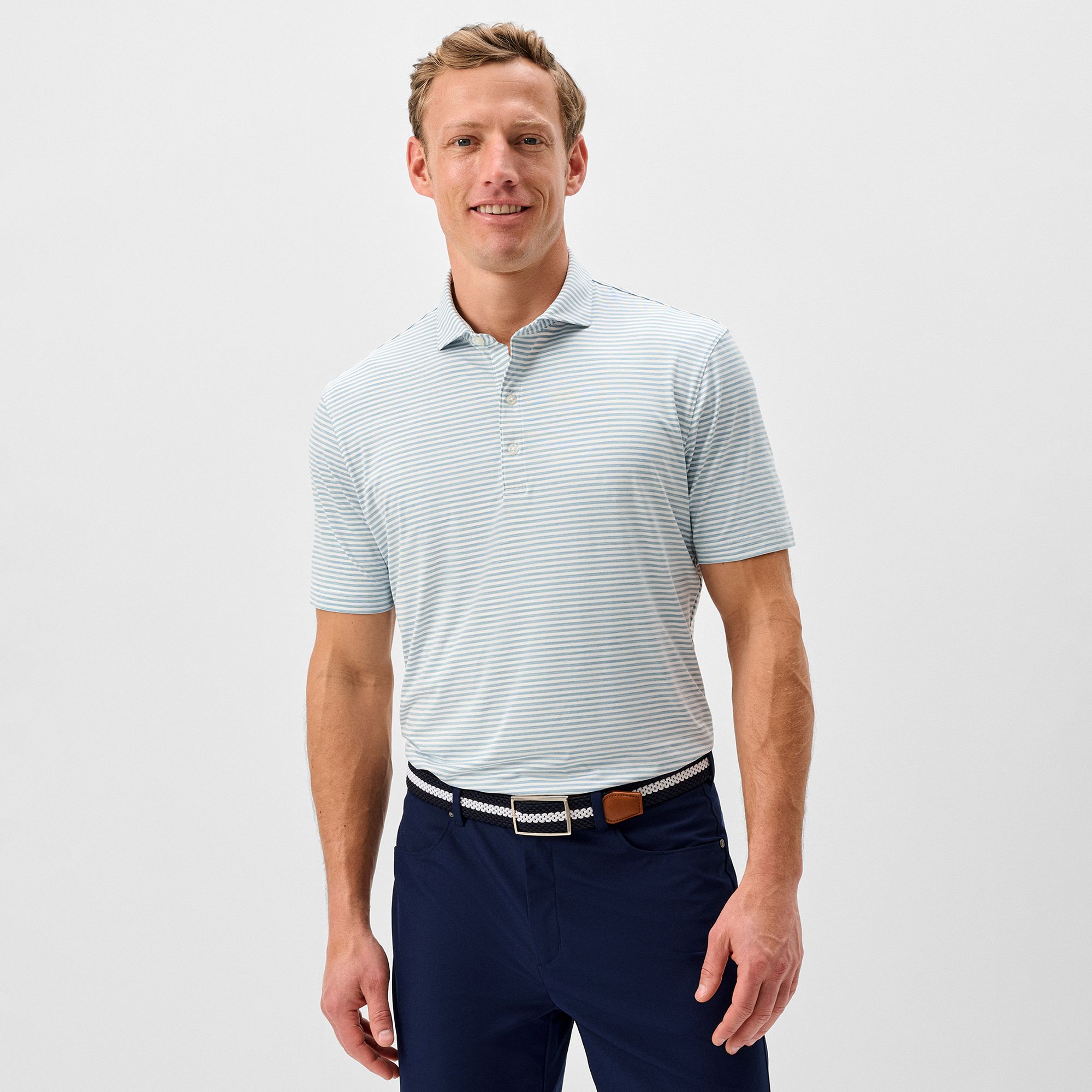 Johnnie-O Men's Seymour Featherweight Performance Jersey Golf Polo