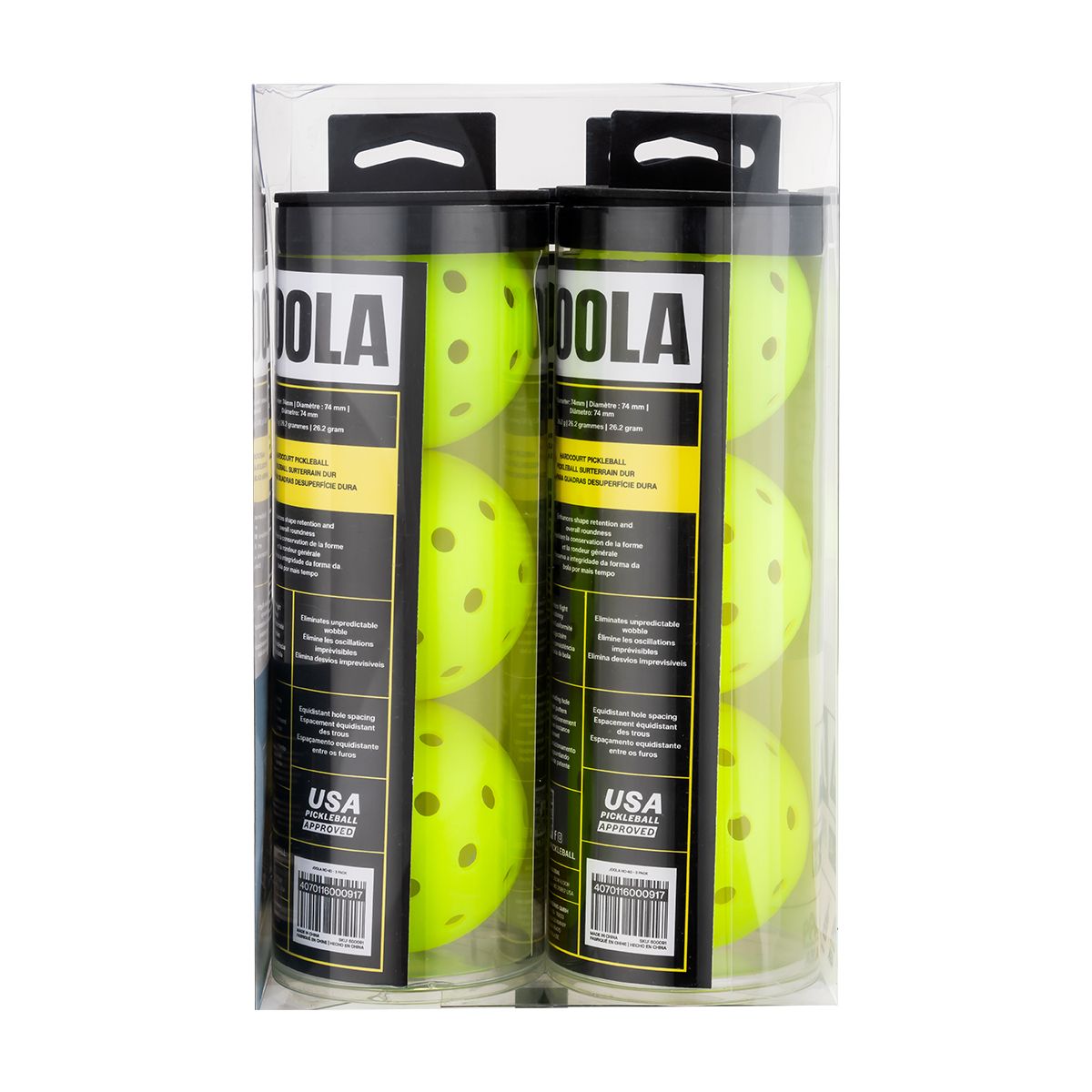 Franklin X-40 Outdoor Pickleballs – 6 Pack Assorted Colors