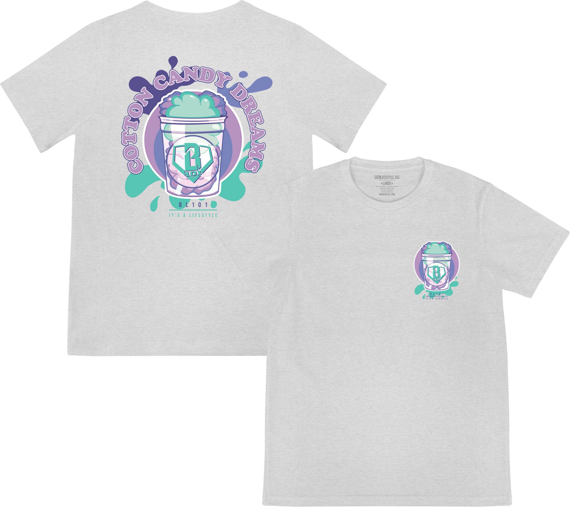 Baseball Lifestyle 101 Boys' Cotton Candy Shirt