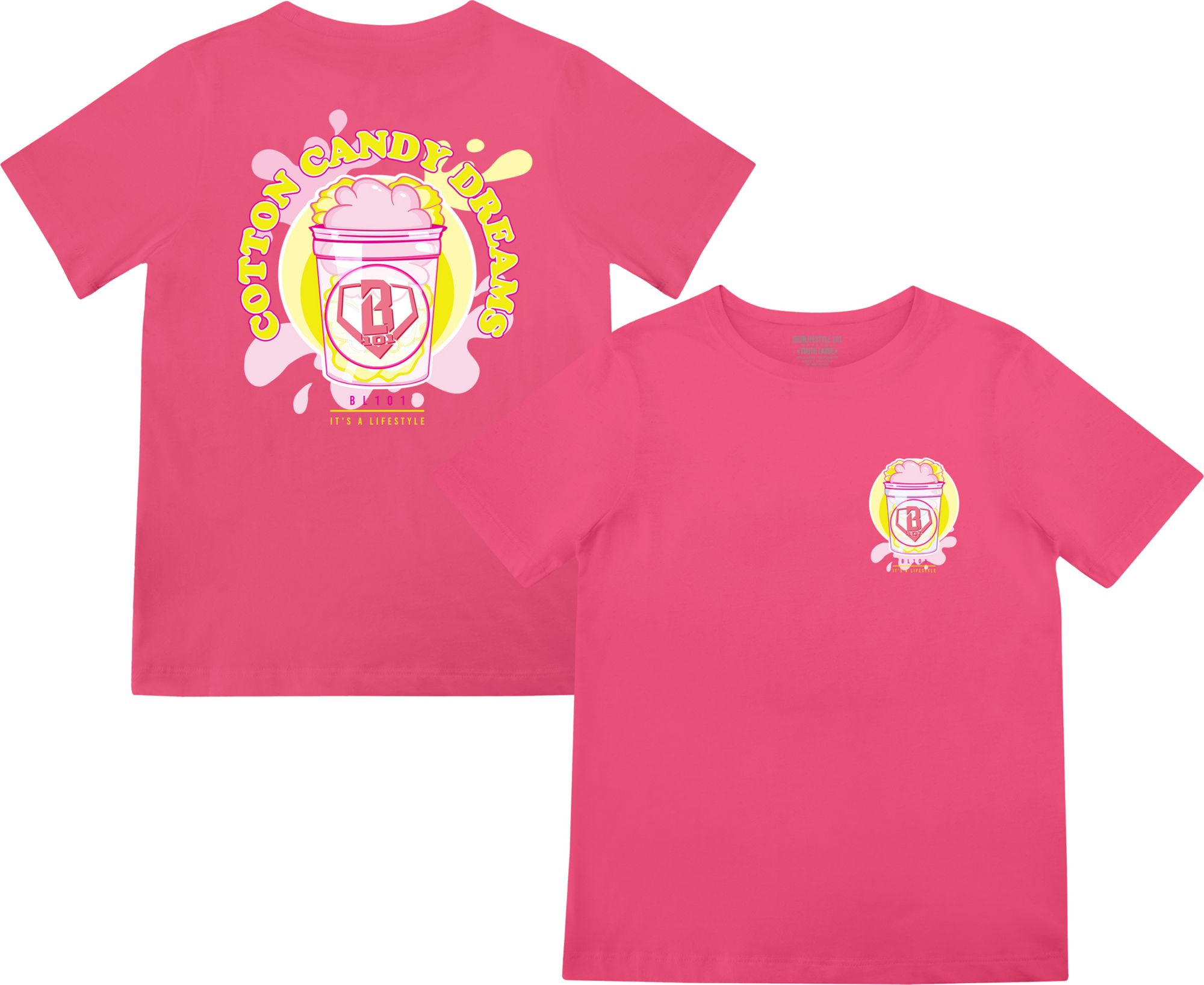 Baseball Lifestyle 101 Boys' Cotton Candy Shirt