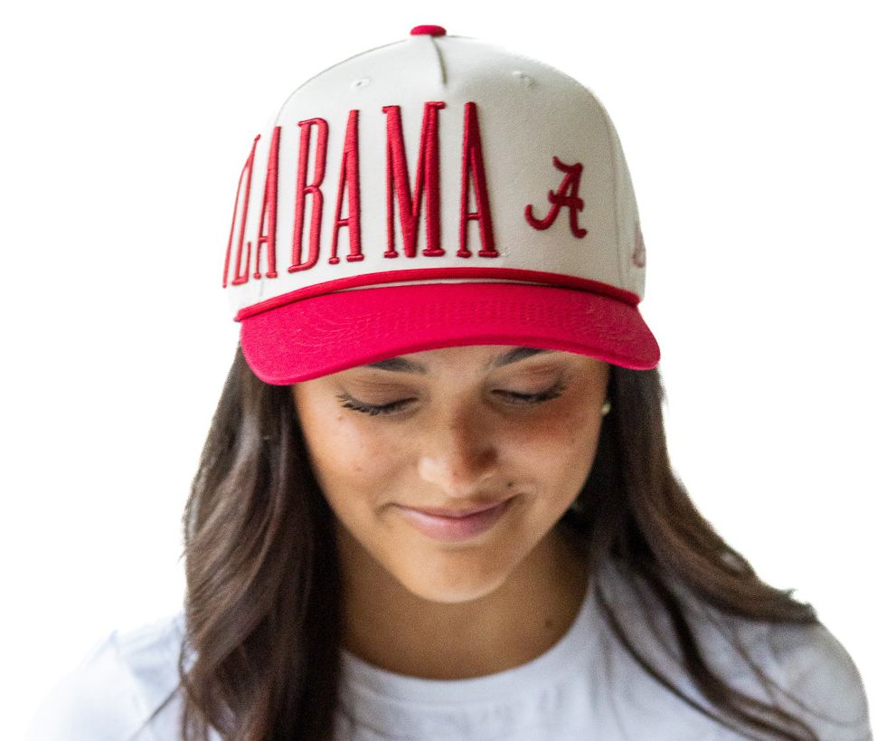 Gameday Social Women's Alabama Crimson Tide Ivory Saturday Stretch Adjustable Hat