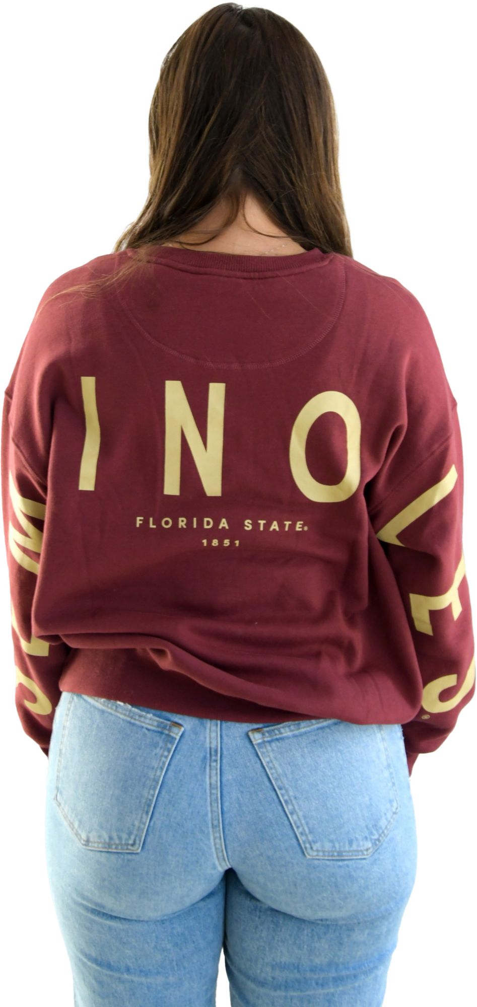Gameday Social Women's Florida State Seminoles Garnet Barkley Crewneck Sweatshirt