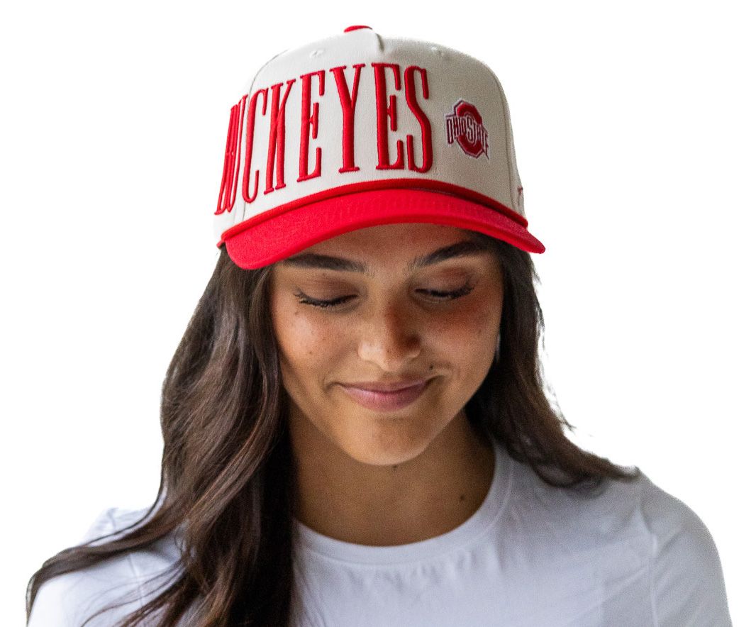 Gameday Social Women's Ohio State Buckeyes Ivory Saturday Stretch Adjustable Hat