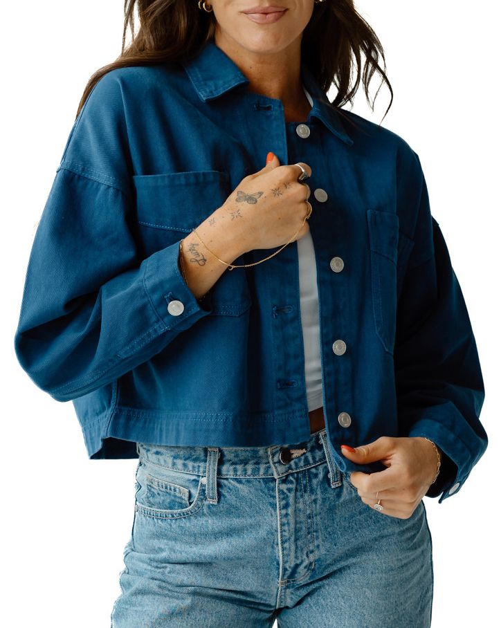 Gameday Social Women's Penn State Nittany Lions Cropped Twill Jacket