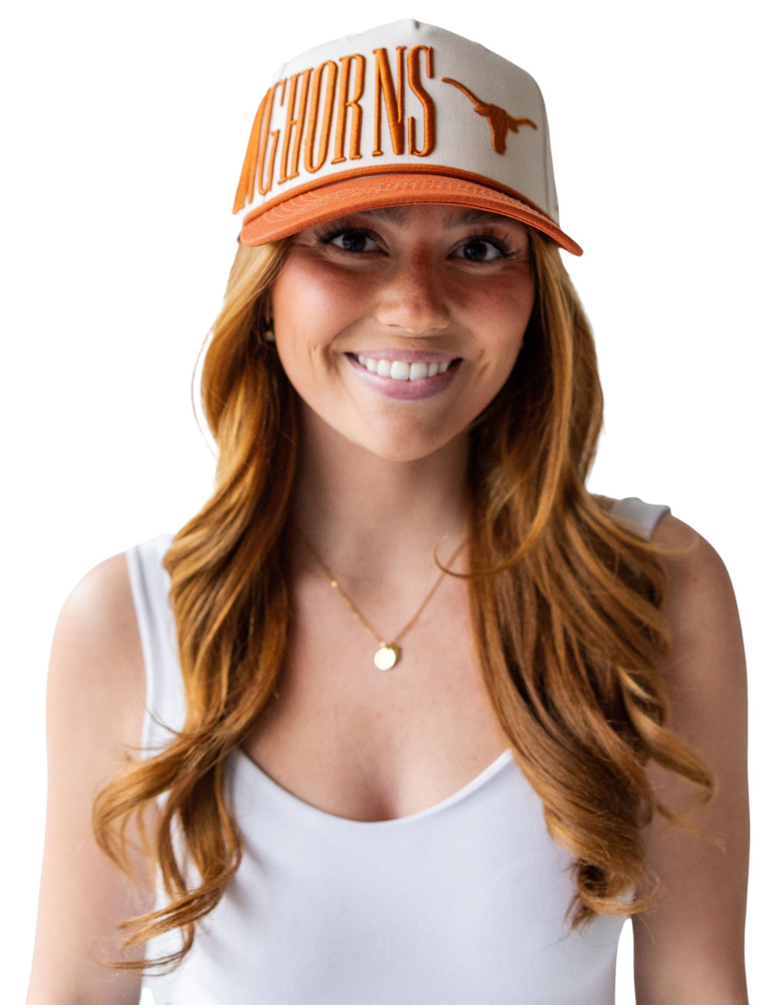 Gameday Social Women's Texas Longhorns Ivory Saturday Stretch Adjustable Hat