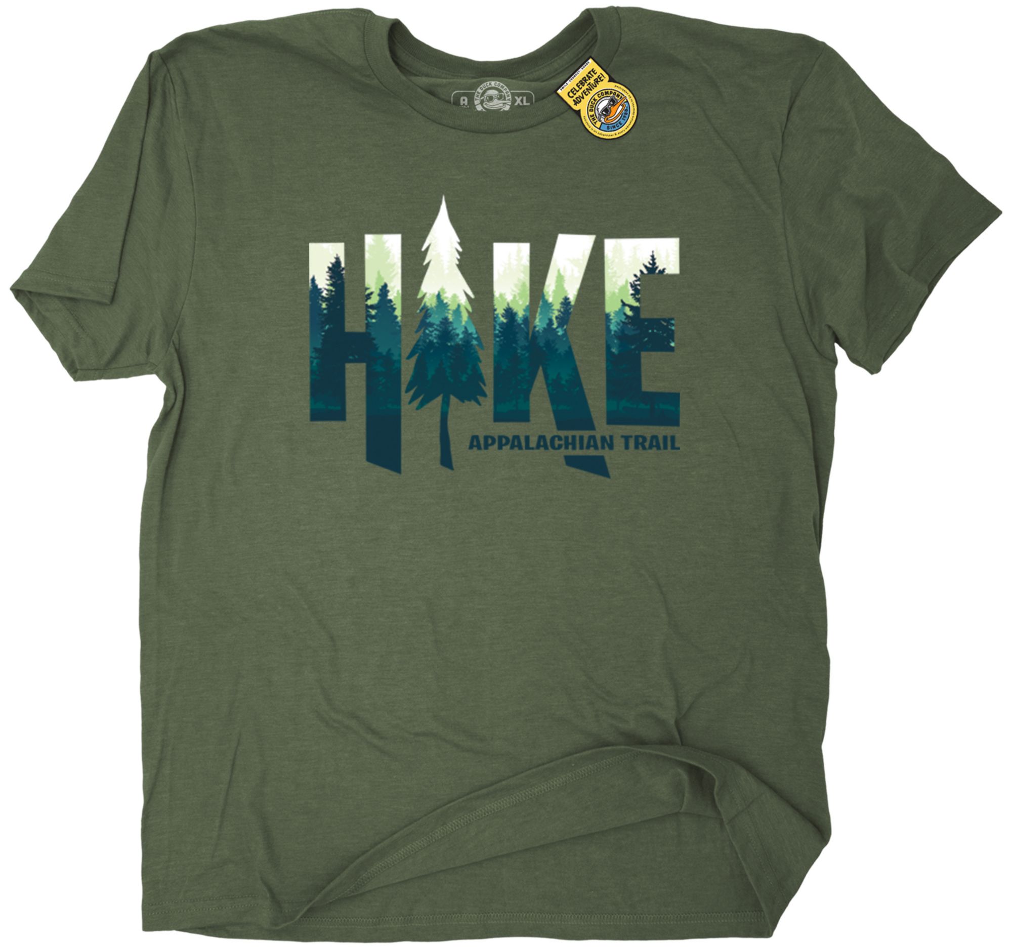 The Duck Company Adult Appalachian Trail Green Hike T-Shirt