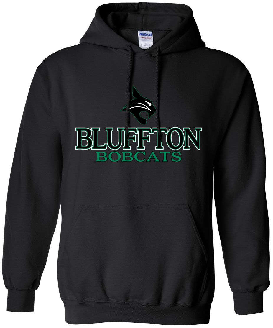 Pel Athletic Men's Bluffton High School Black Pullover Hoodie