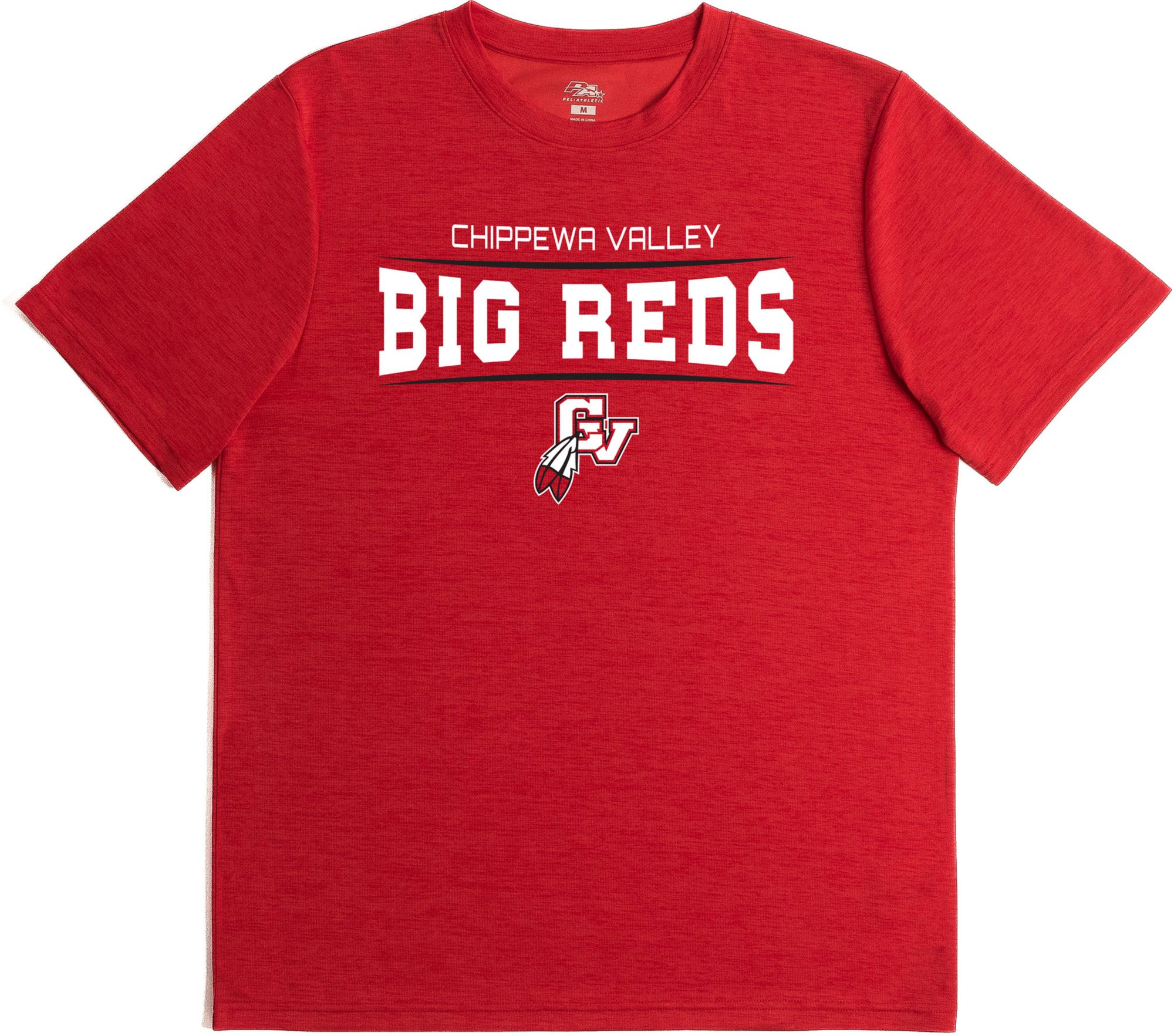 Pel Athletic Men's Chippewa Valley High School Red T-Shirt