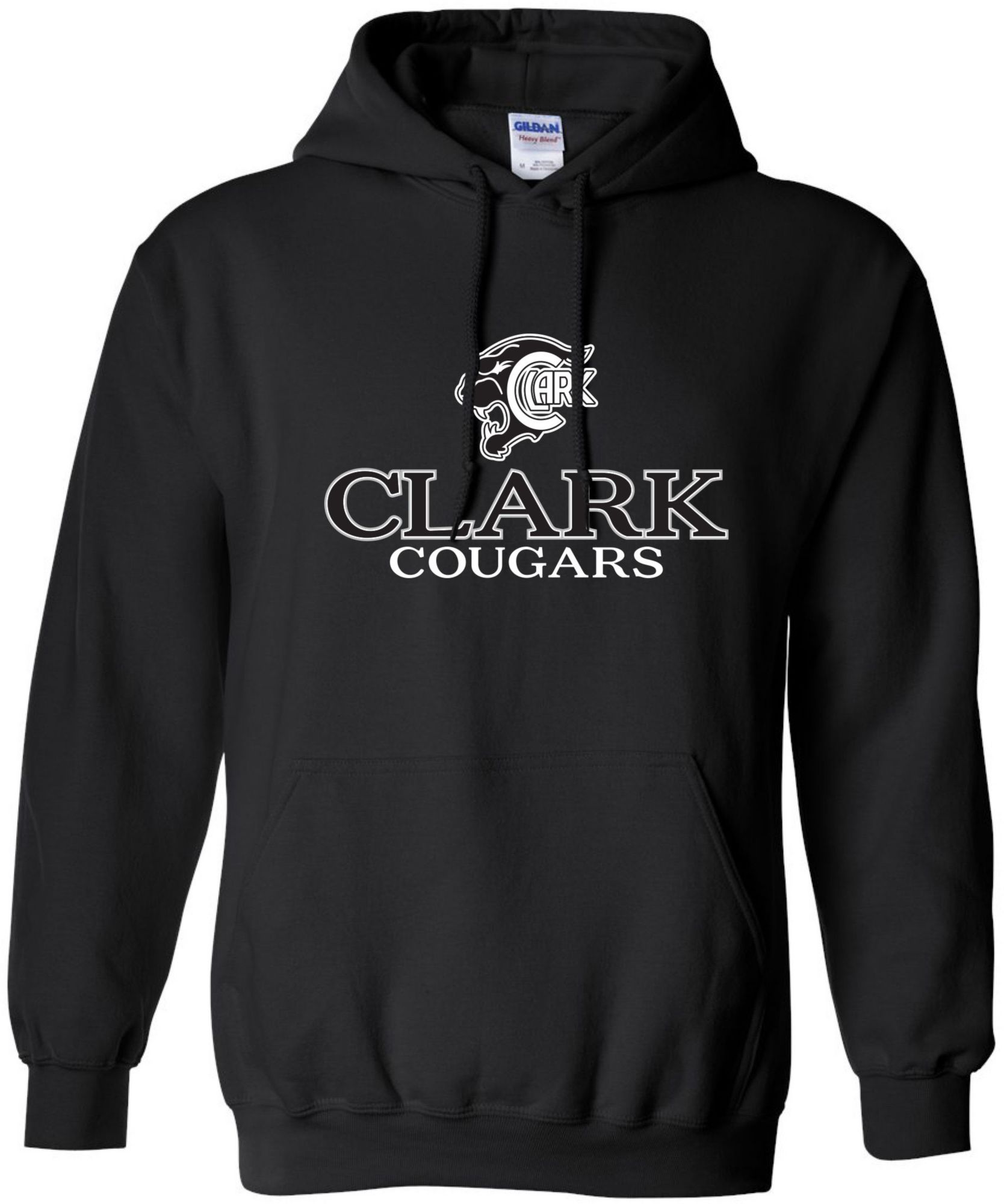 Pel Athletic Men's Clark High School Black Pullover Hoodie