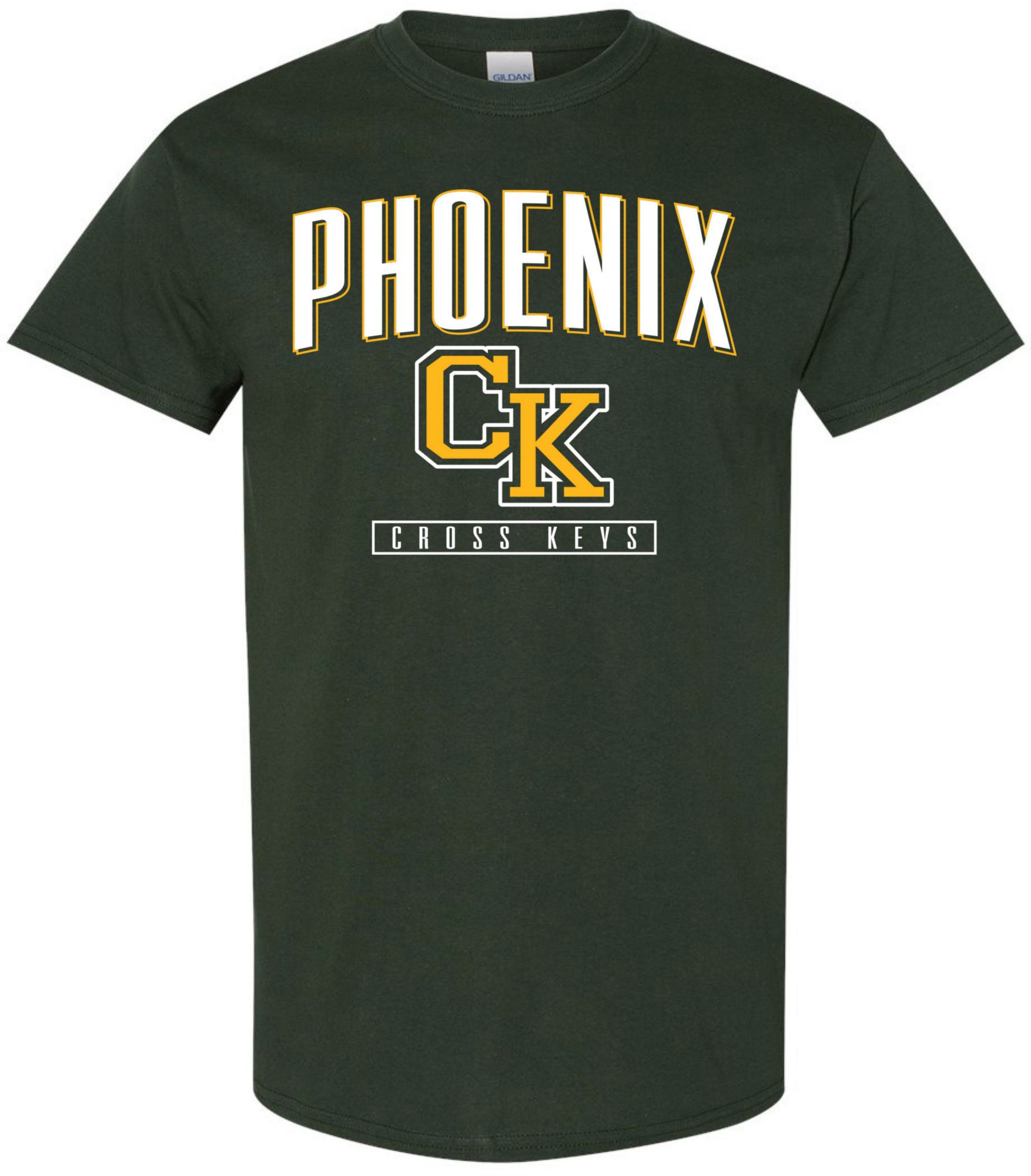 Pel Athletic Men's Cross Keys High School Green T-Shirt