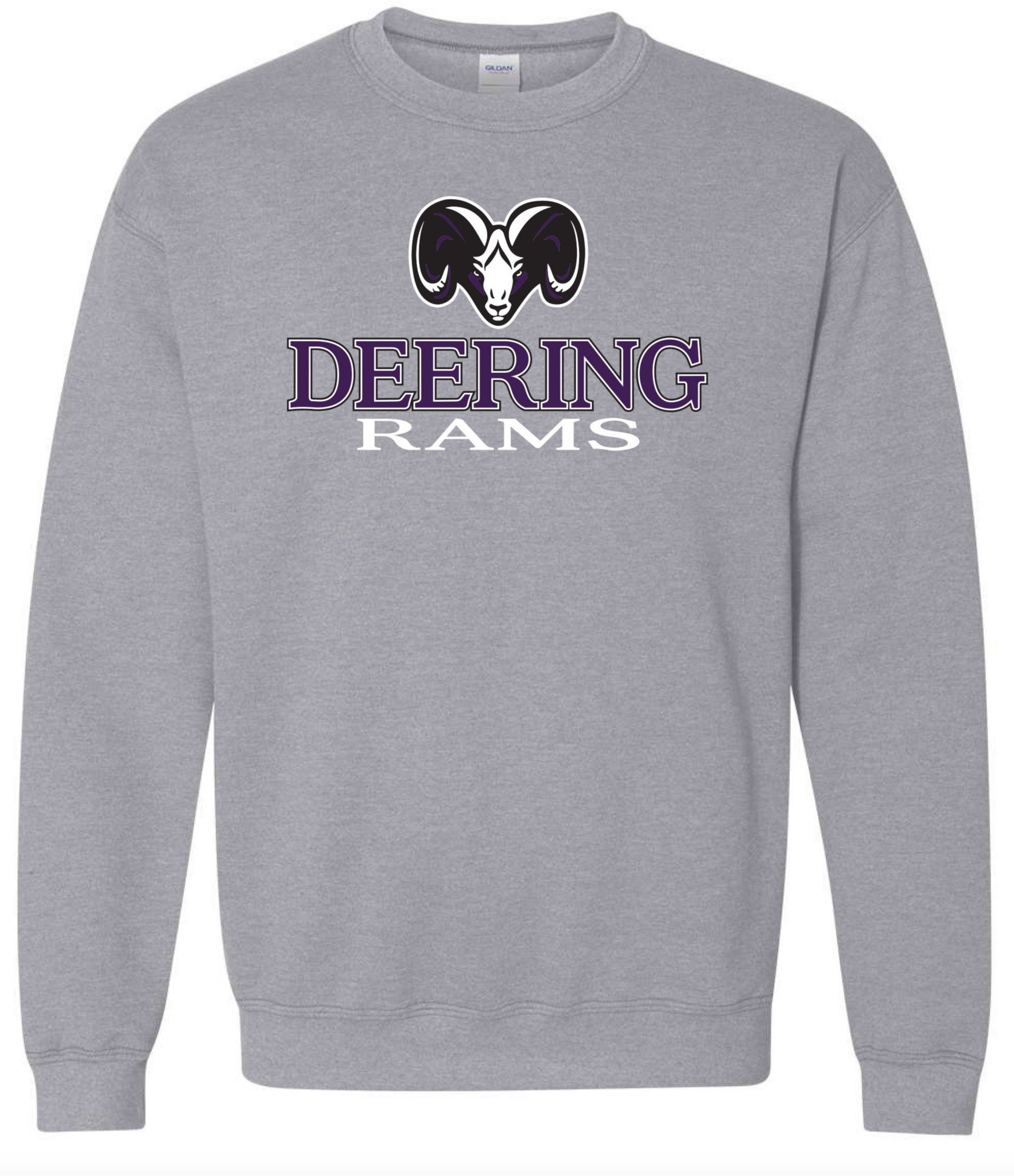 Pel Athletic Men's Deering High School Grey Crewneck Sweatshirt