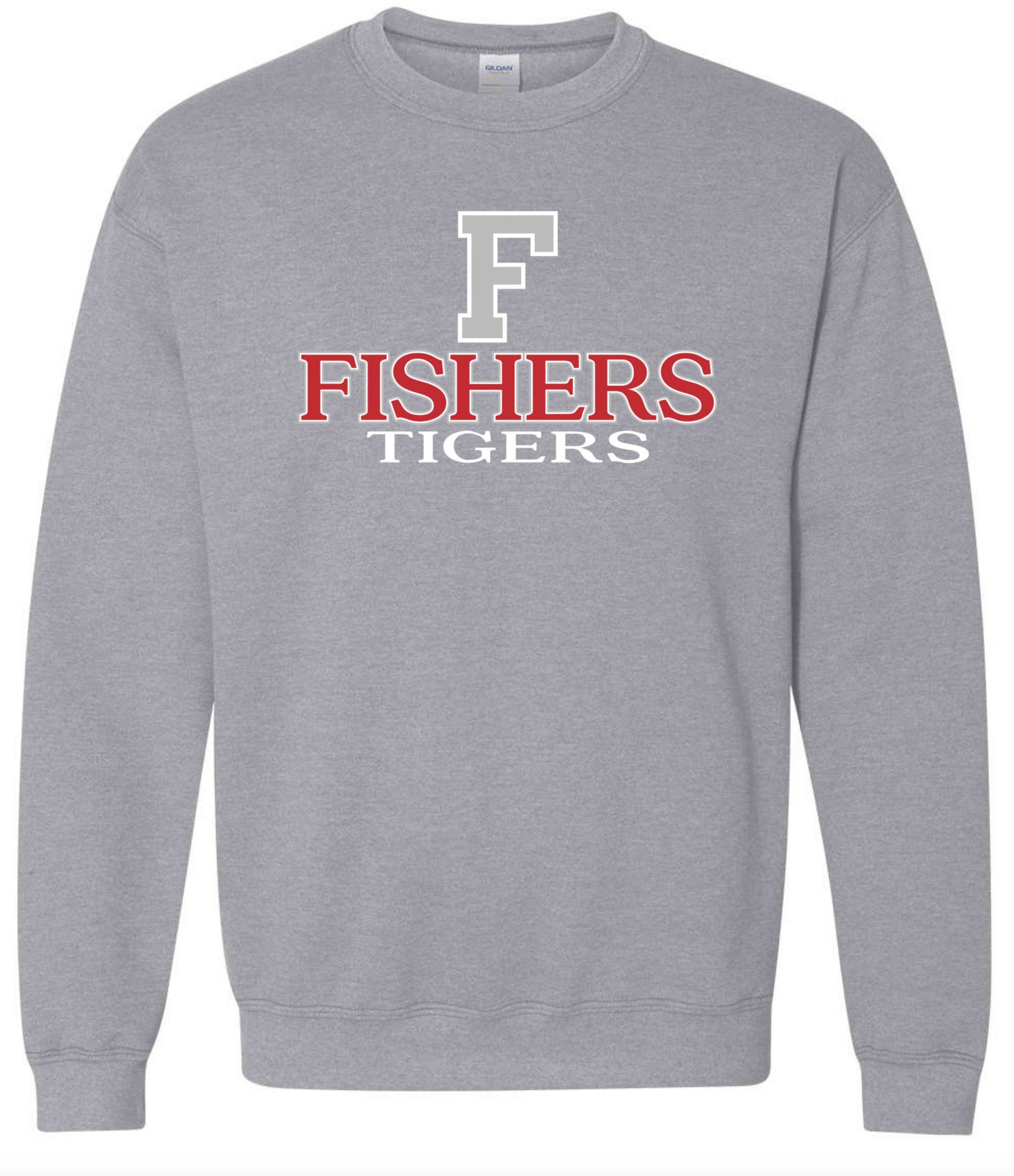 Pel Athletic Men's Fishers High School Grey Crewneck Sweatshirt