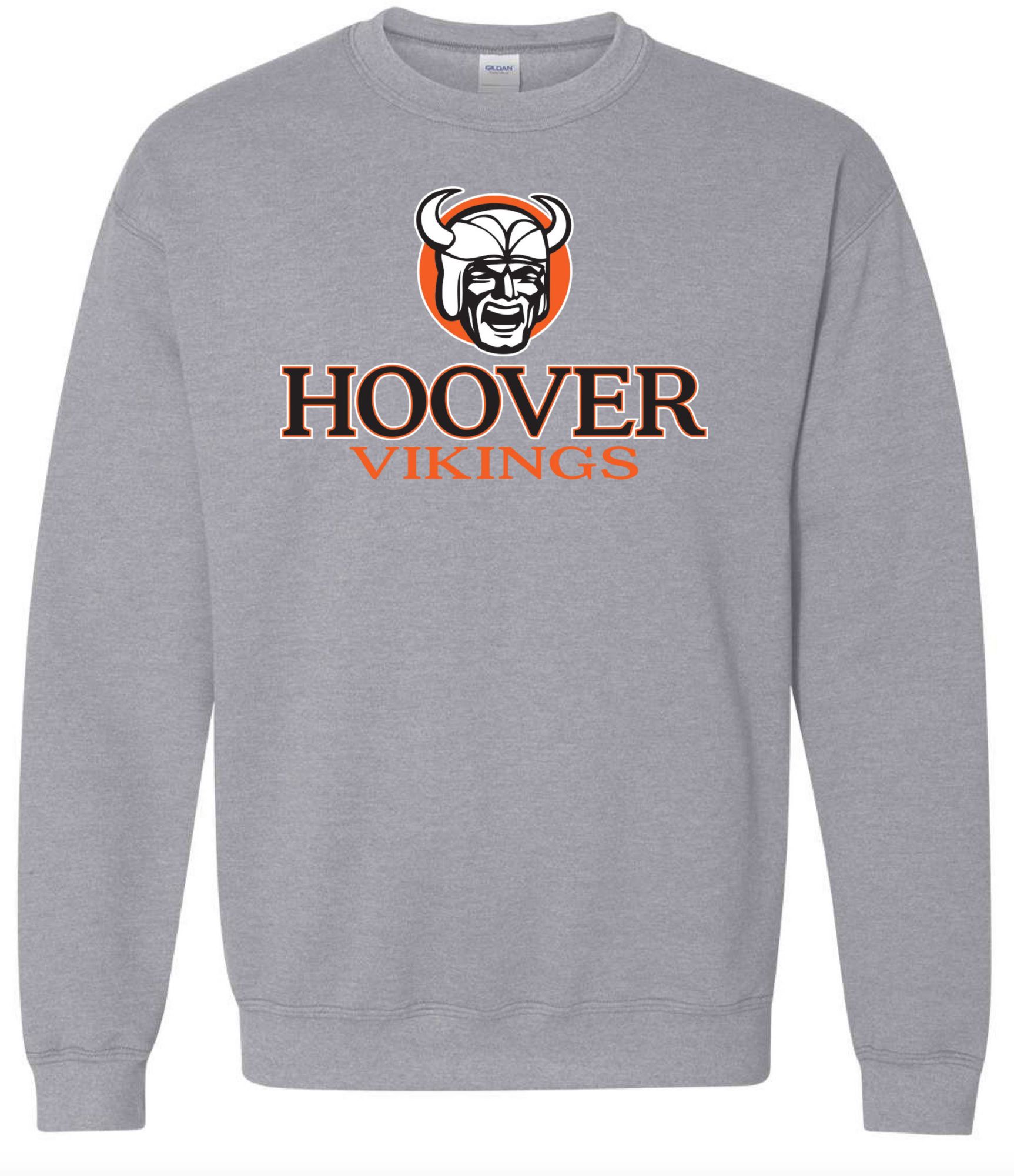 Pel Athletic Men's Hoover High School Grey Crewneck Sweatshirt