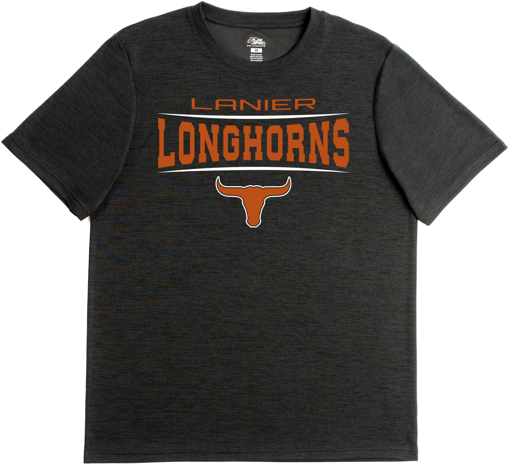 Pel Athletic Men's Lanier High School Black Performance T-Shirt