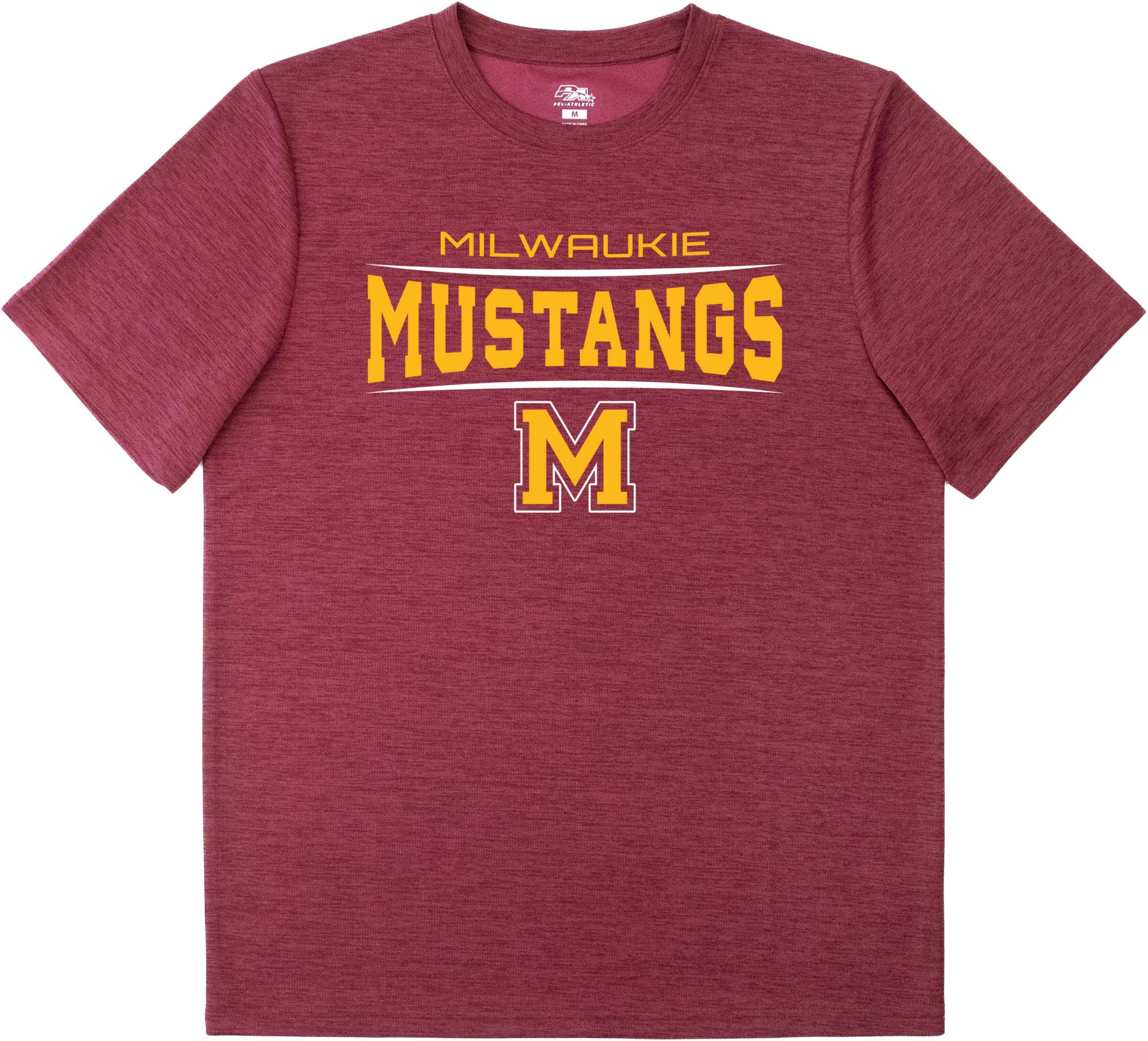 Pel Athletic Men's Milwaukie High School Maroon Performance T-Shirt