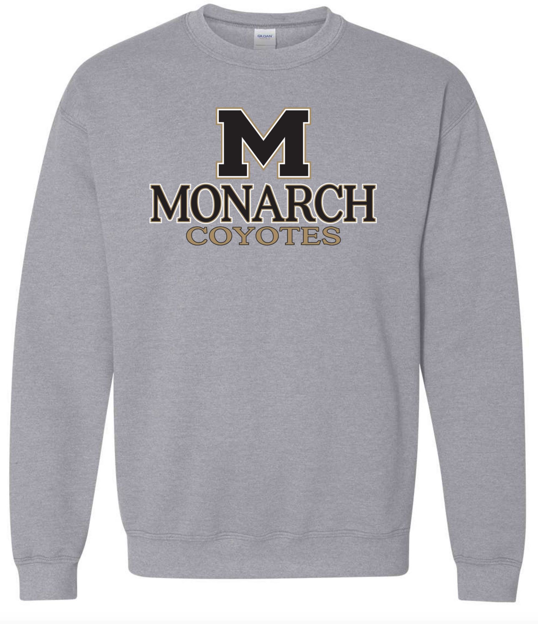 Pel Athletic Men's Monarch High School Grey Crewneck Sweatshirt