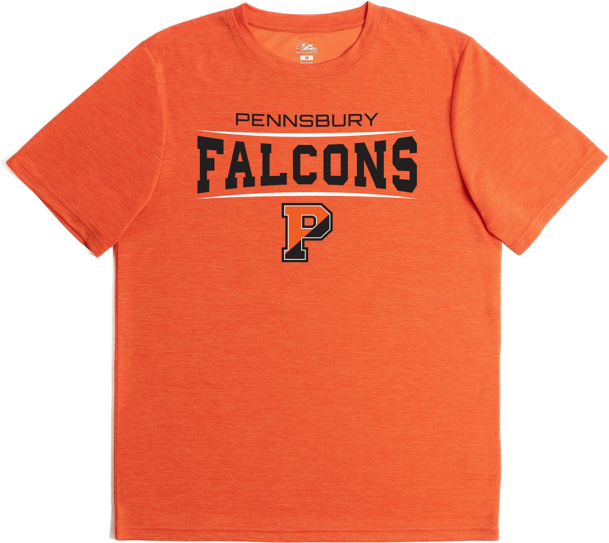 Pel Athletic Men's Pennsbury High School Orange Performance T-Shirt